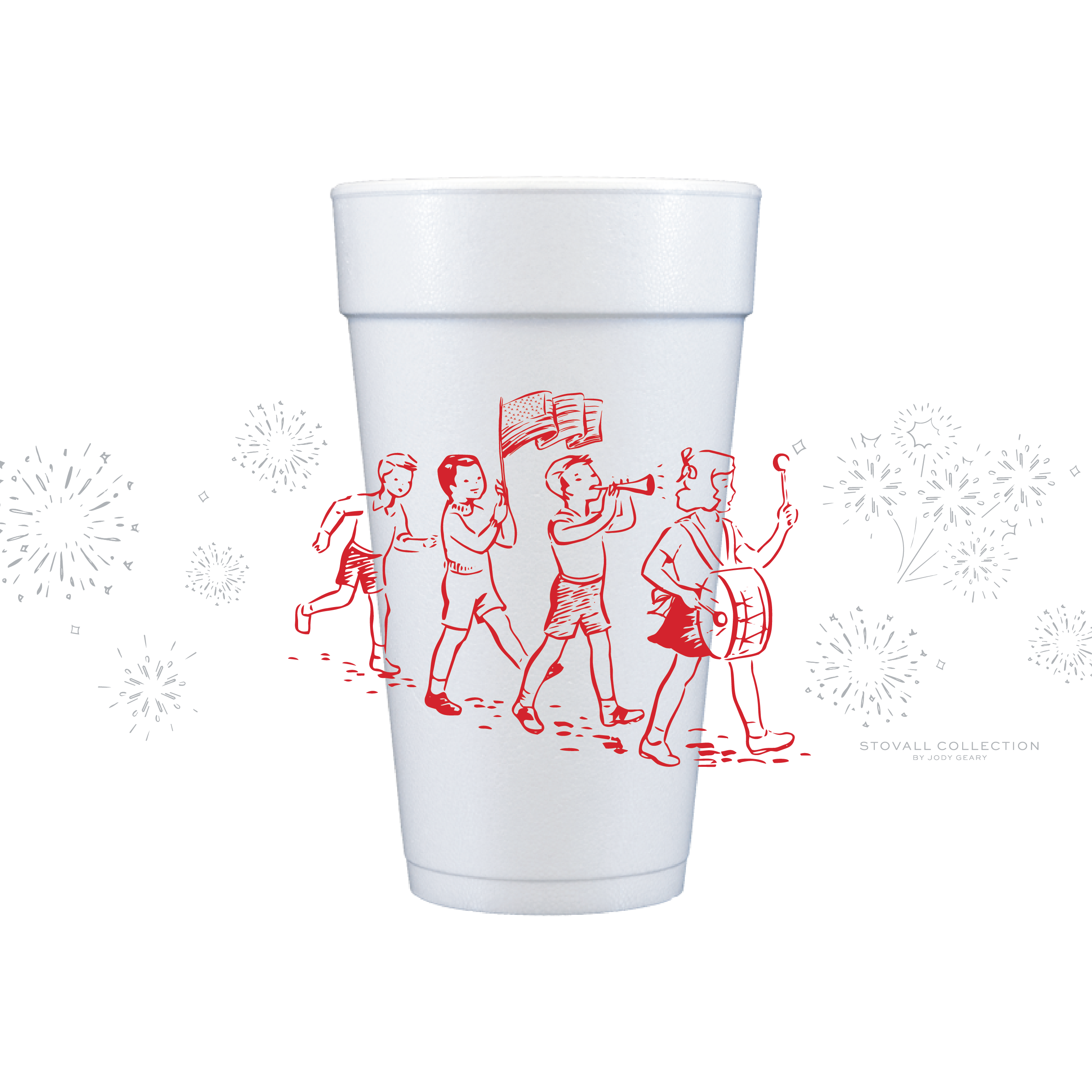 Patriotic Parade Foam Party Cups