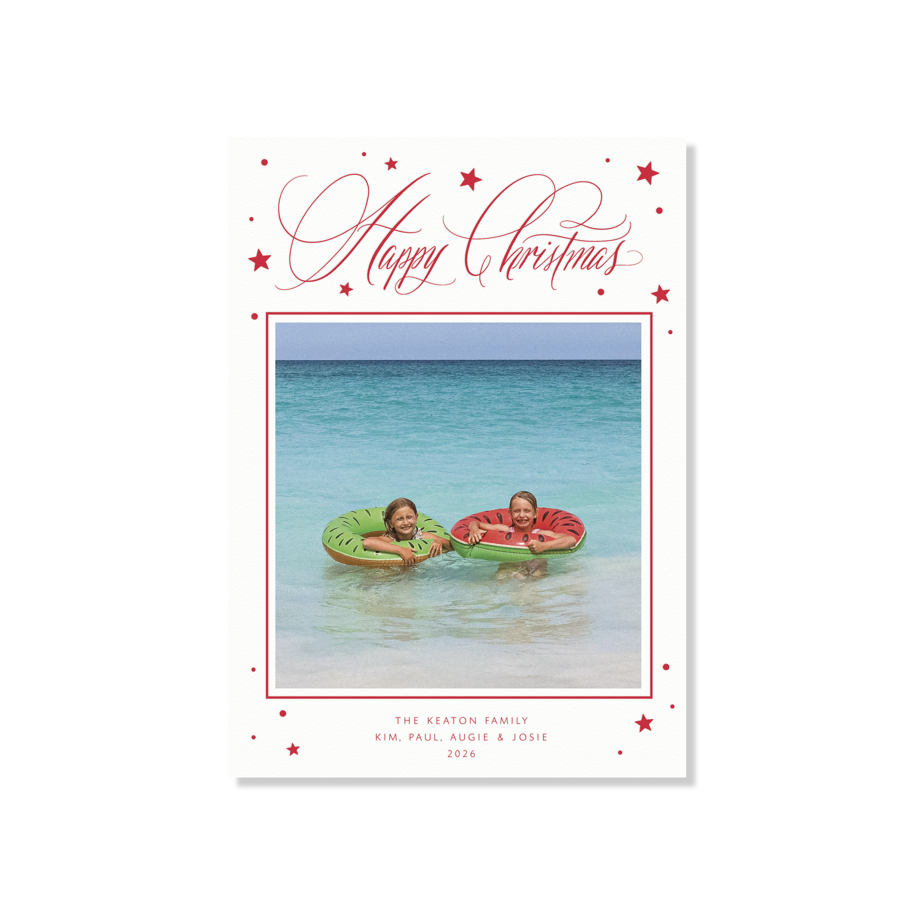Keaton Letterpress Holiday Card, Large