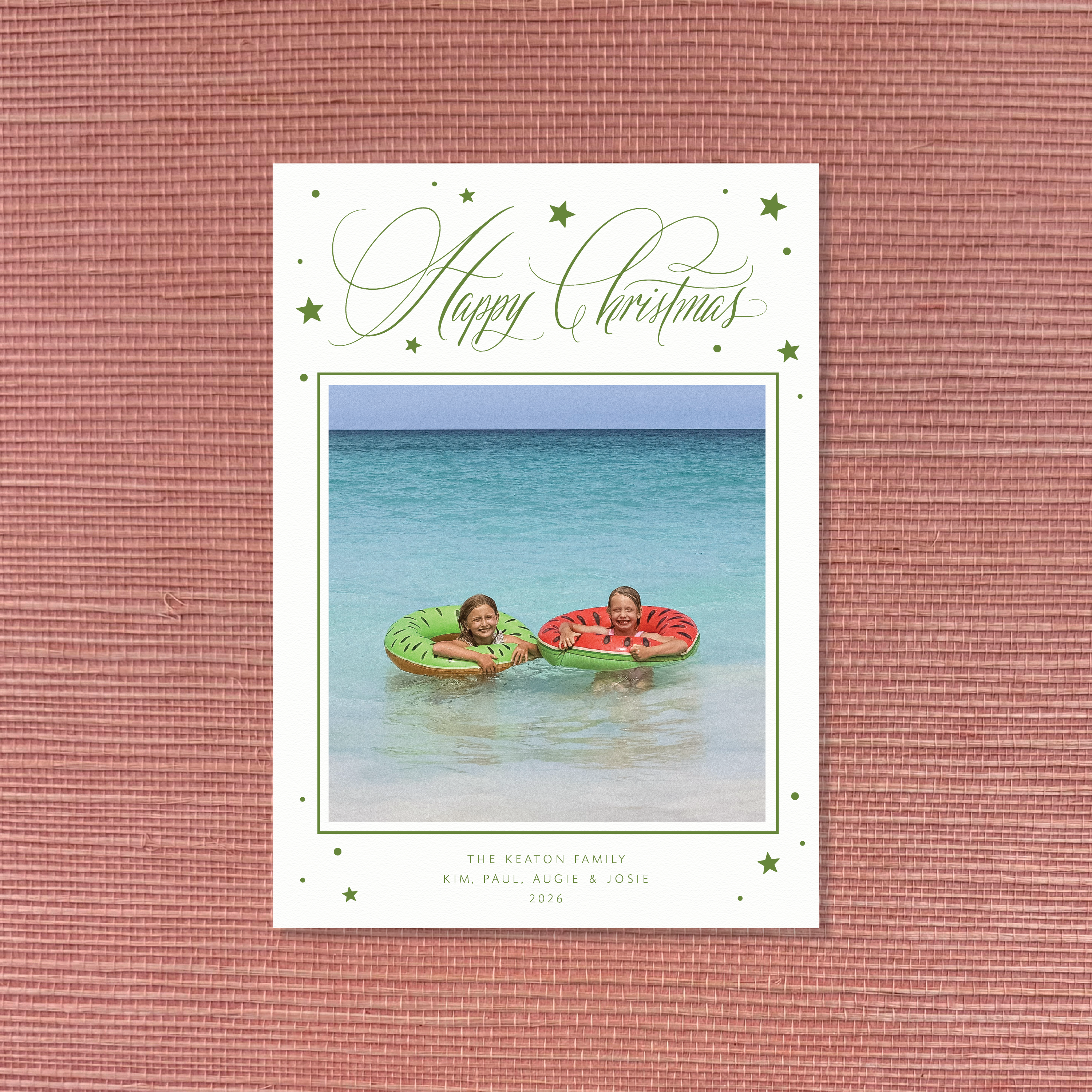 Keaton Letterpress Holiday Card, Large