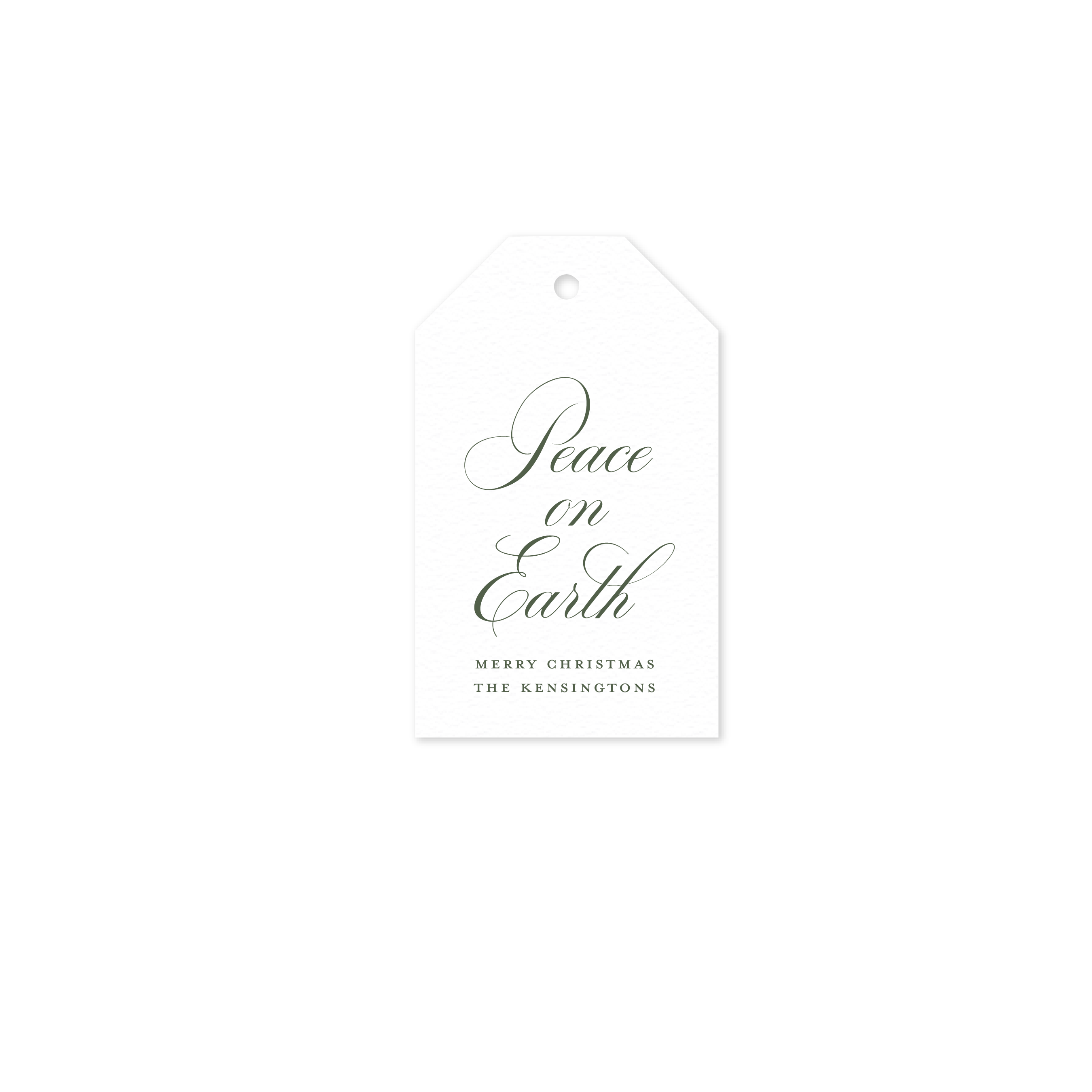 Kensington Luggage Letterpress Holiday Gift Tag