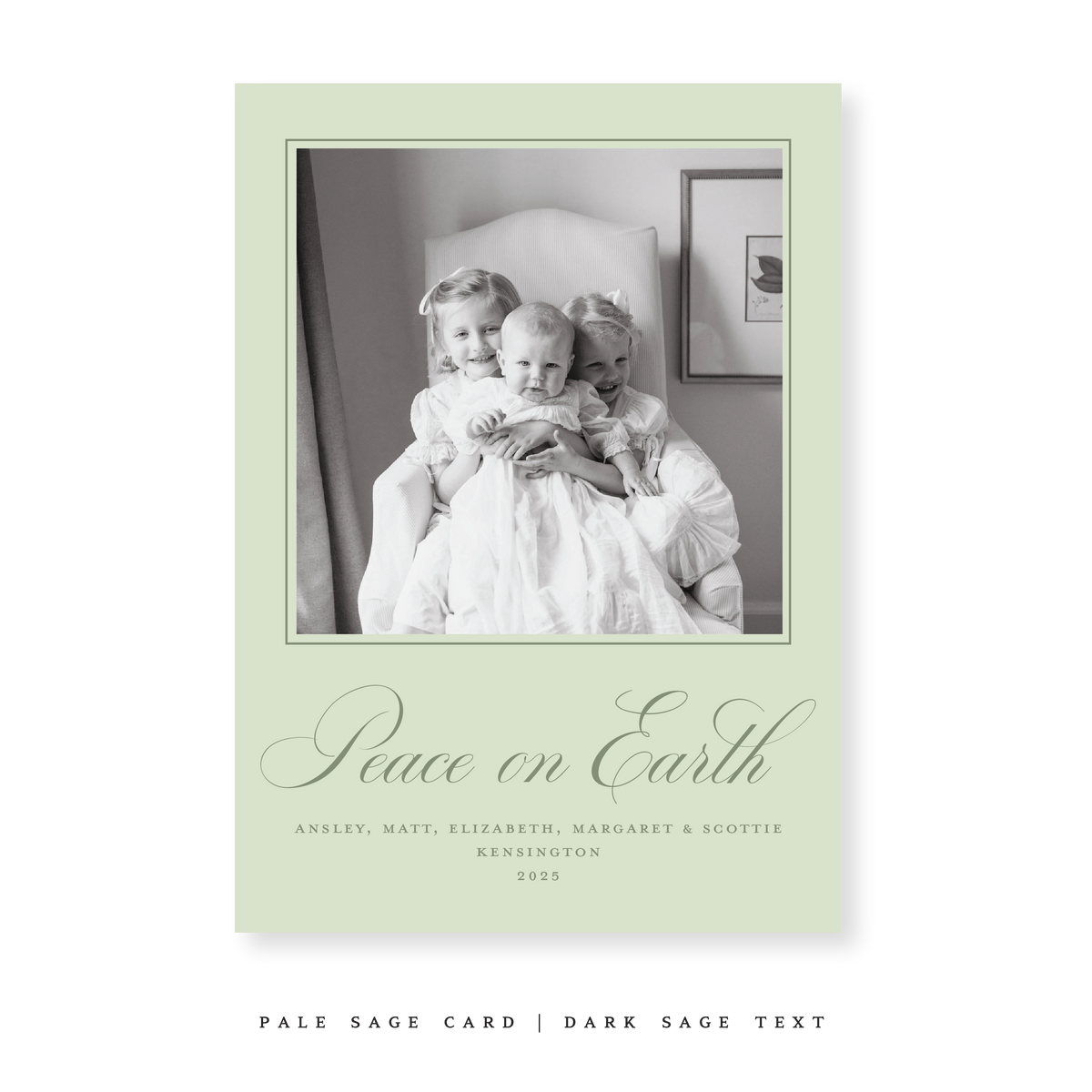 Kensington Classic Flat Print Holiday Card, Large (Archive)