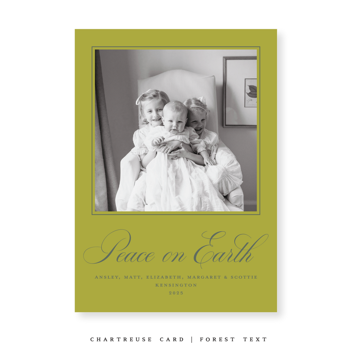 Kensington Classic Flat Print Holiday Card, Large (Archive)