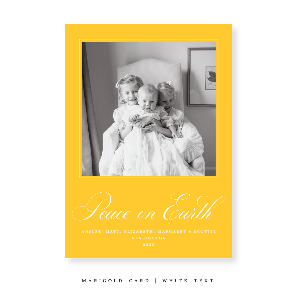 Kensington Classic Flat Print Holiday Card, Large (Archive)