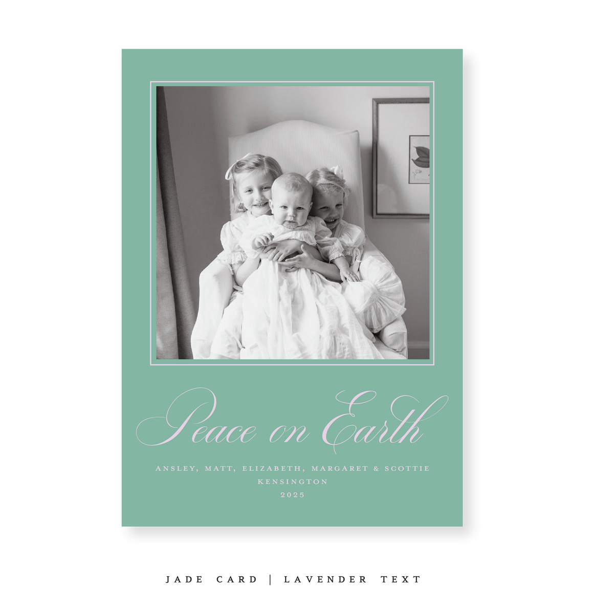 Kensington Classic Flat Print Holiday Card, Large (Archive)
