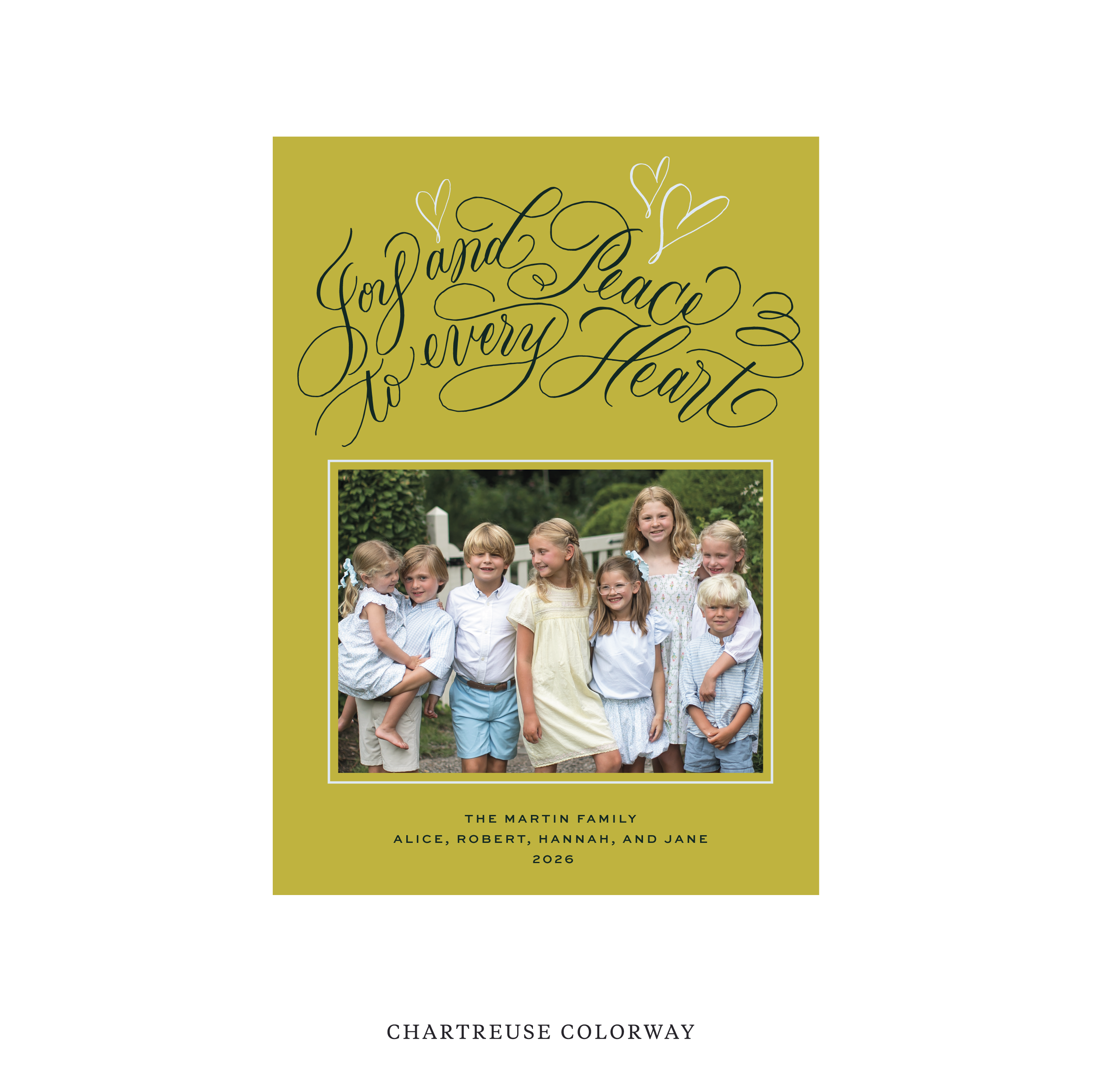 Langley Classic Flat Print Holiday Card, Medium