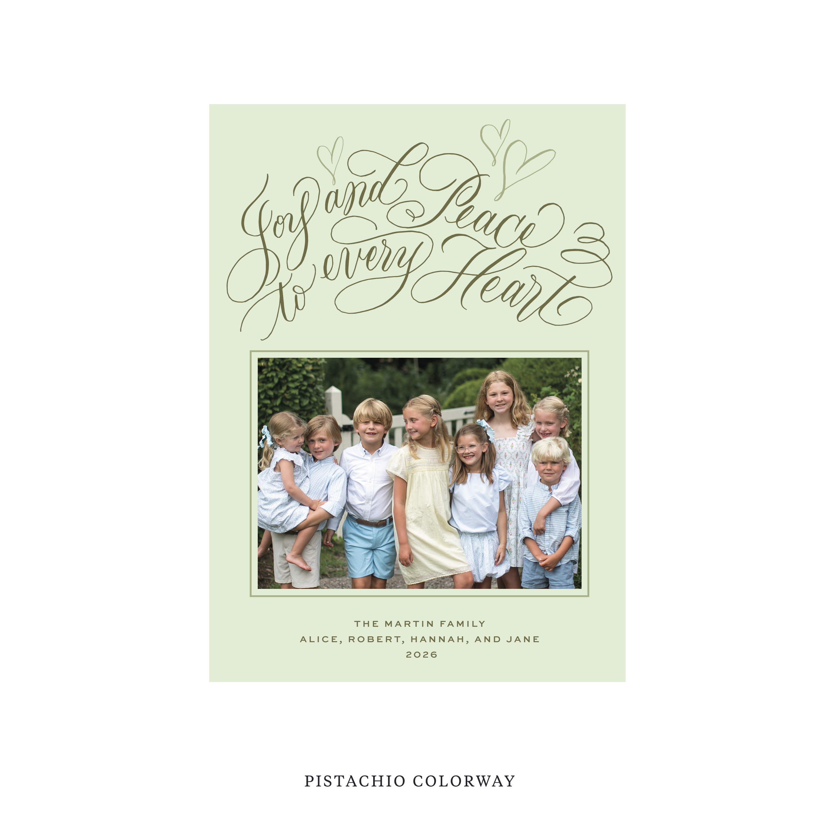 Langley Classic Flat Print Holiday Card, Medium