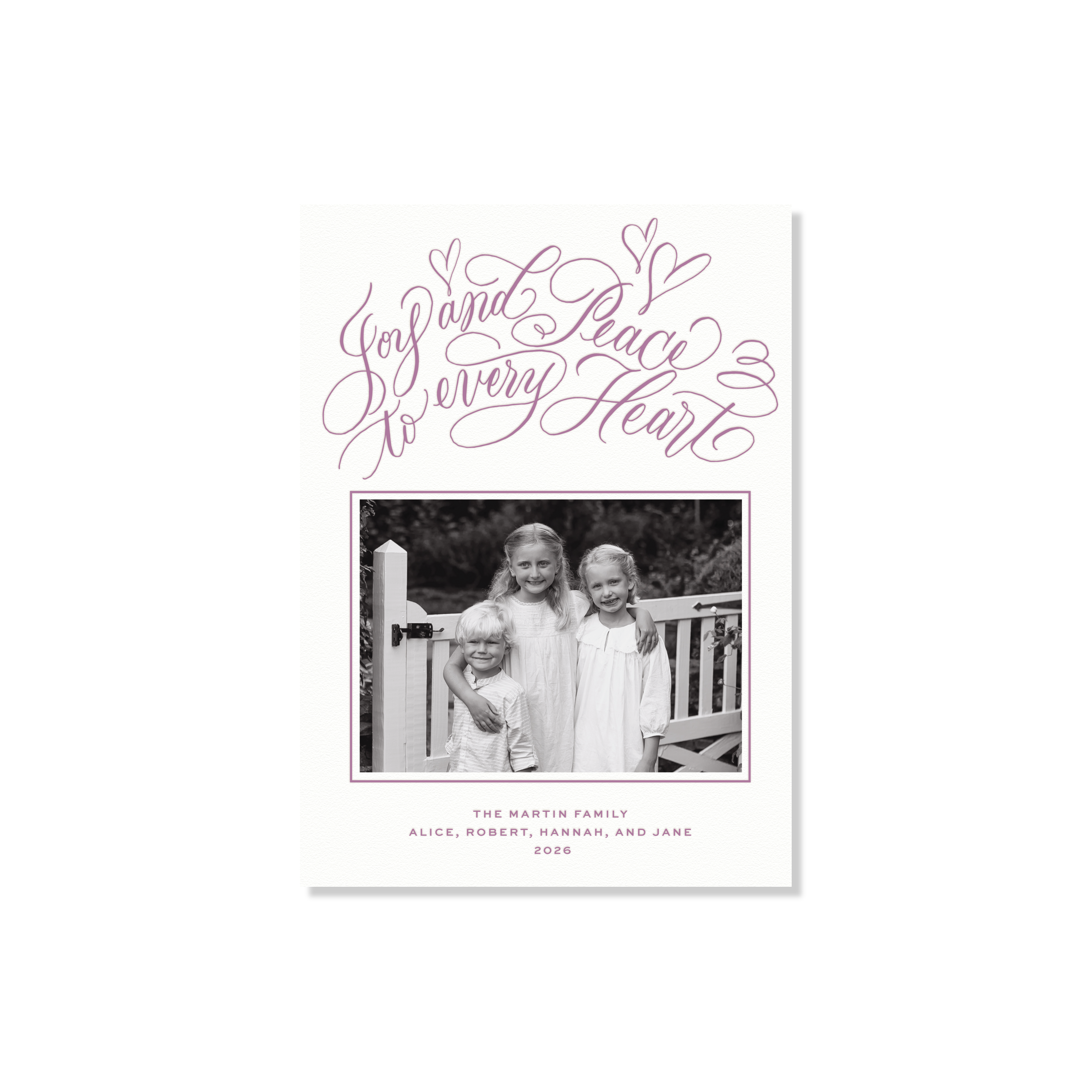 Langley Letterpress Holiday Card, Medium