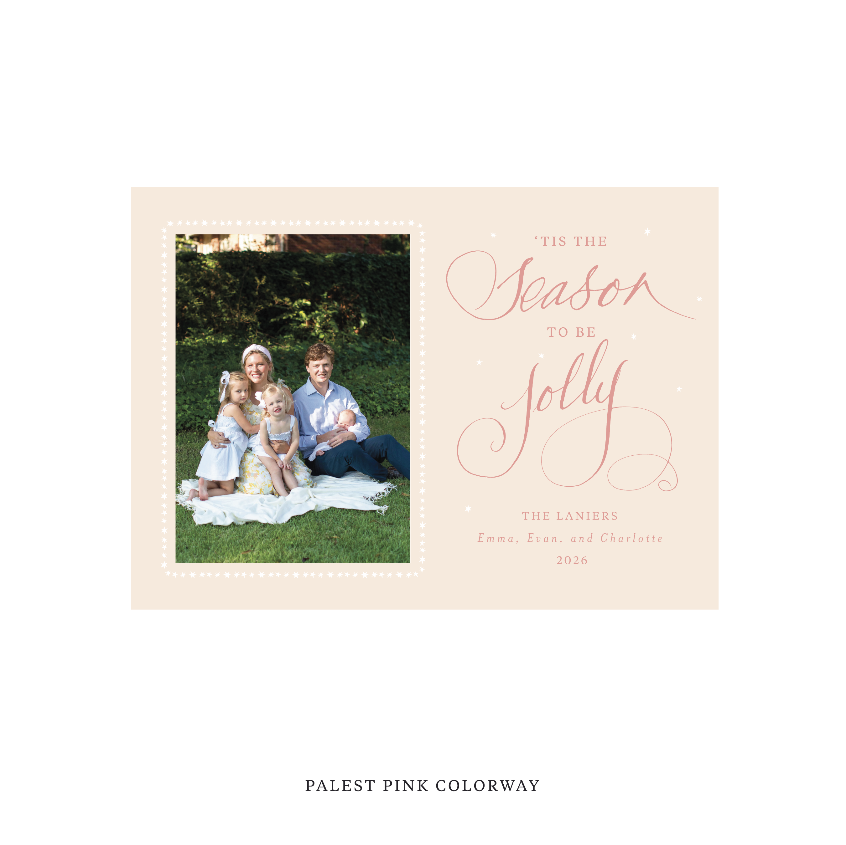 Lanier Classic Printed Holiday Card, Medium