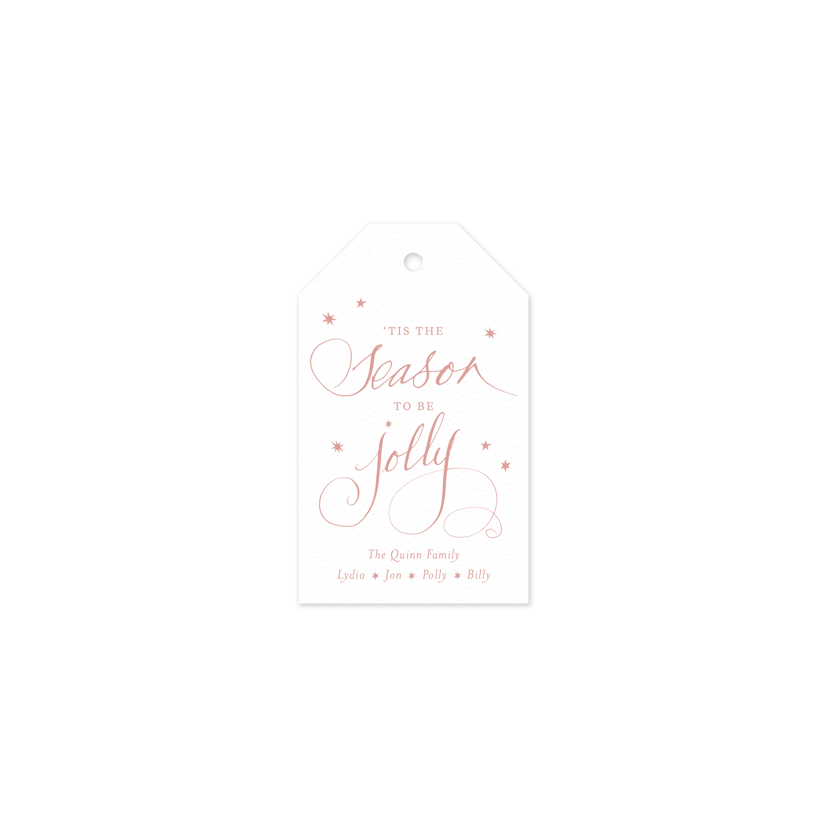Lanier Luggage Letterpress Holiday Gift Tag