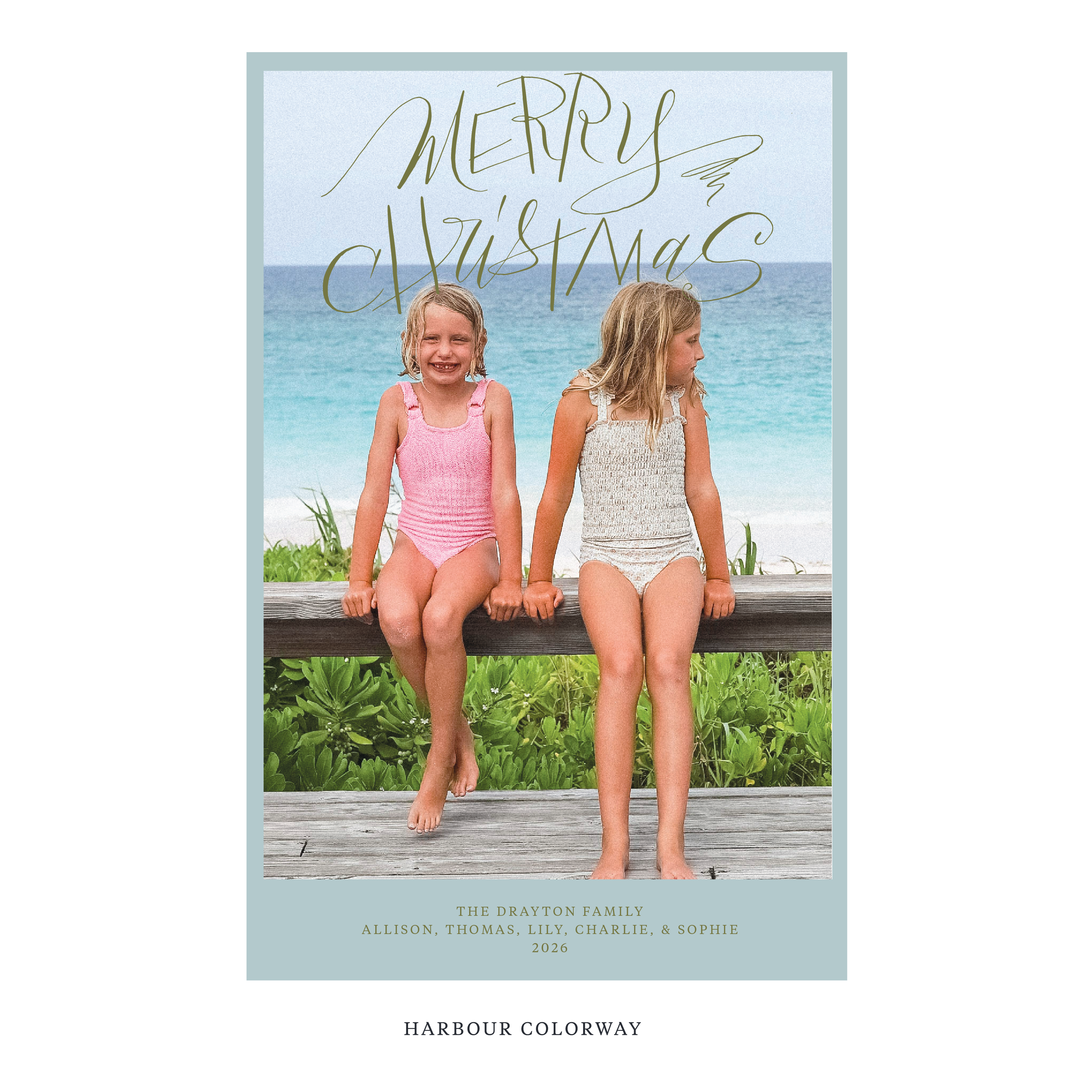 Larkin Digital Photo Holiday Card, Extra Large