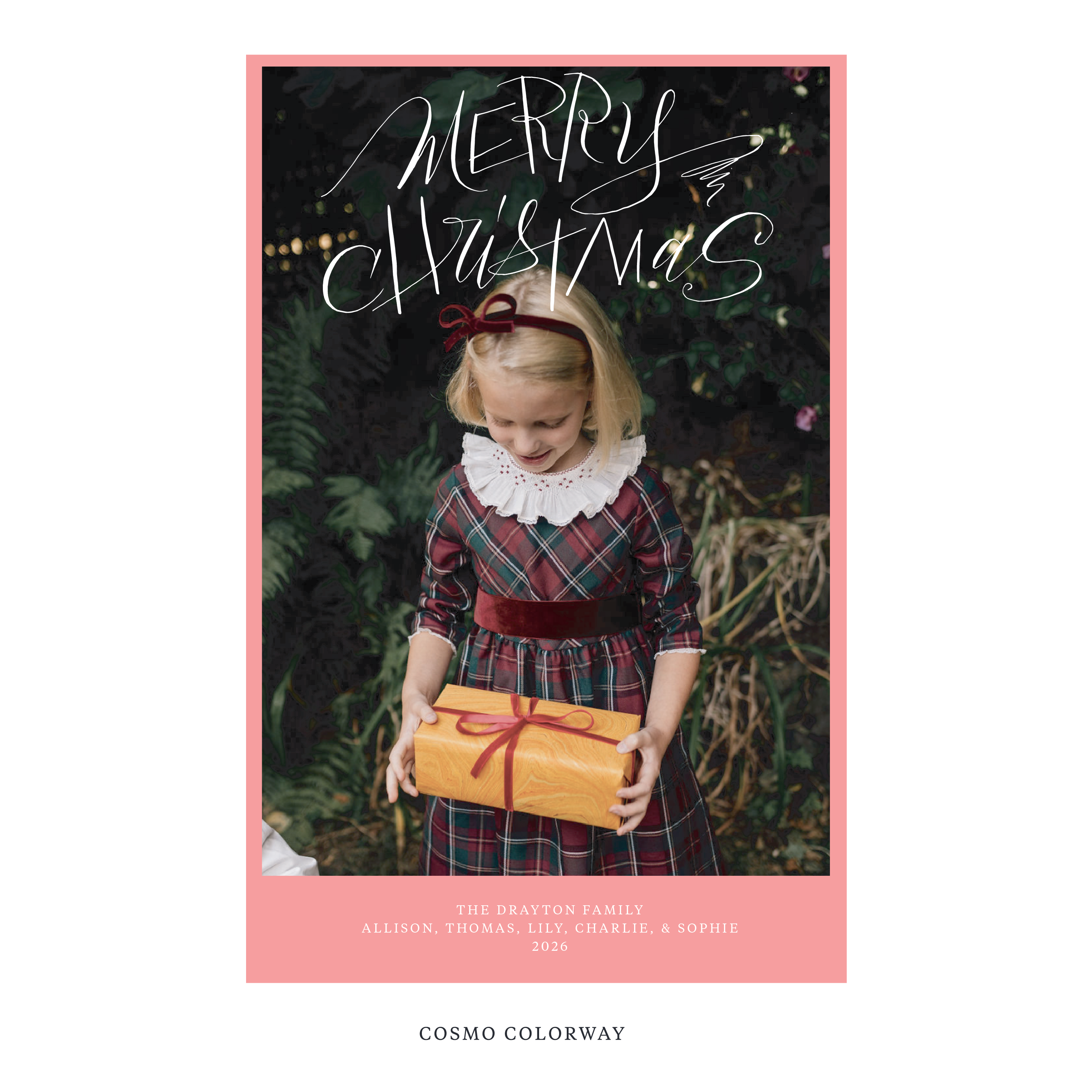 Larkin Digital Photo Holiday Card, Extra Large