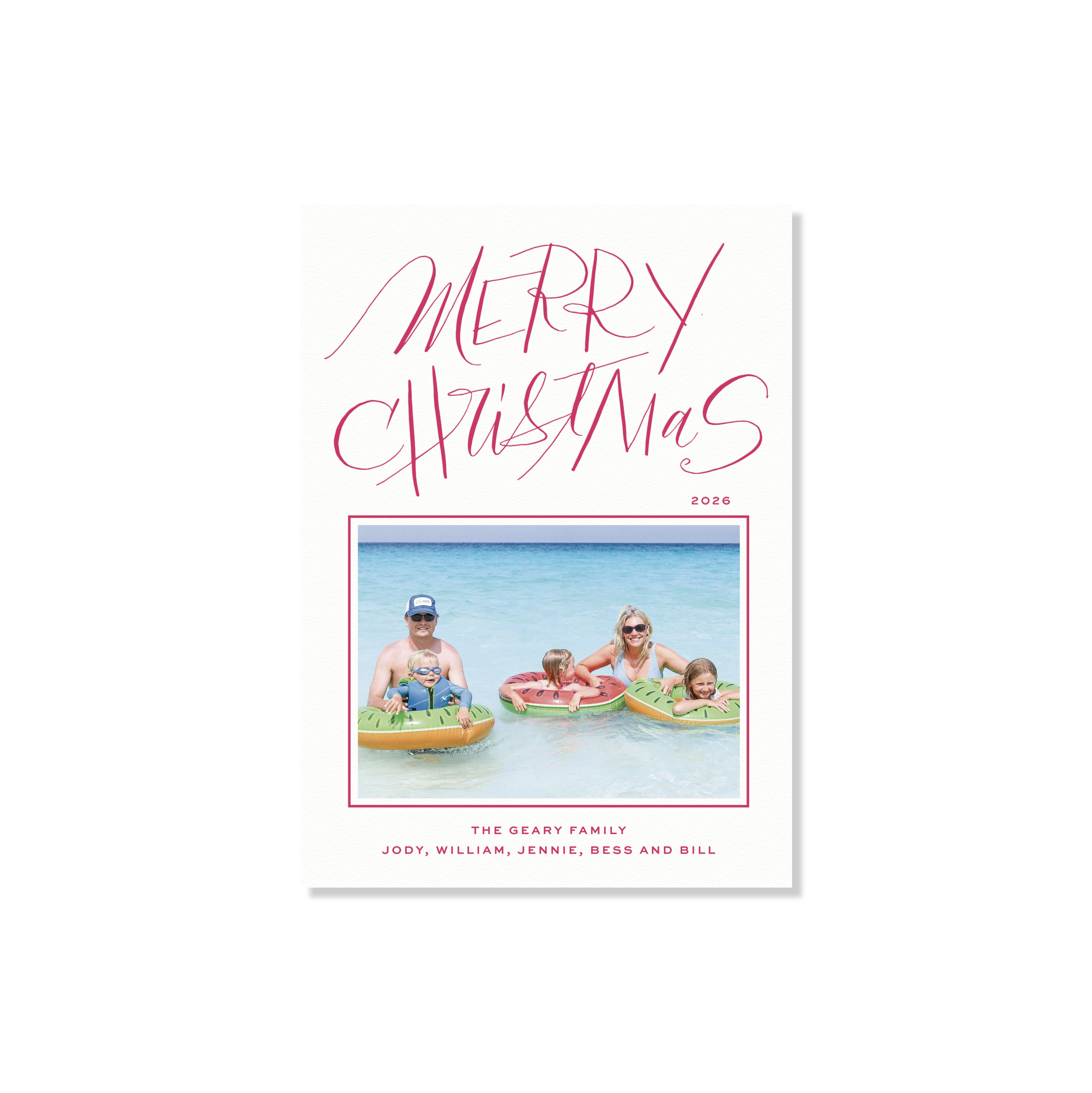 Larkin Letterpress Holiday Card, Medium