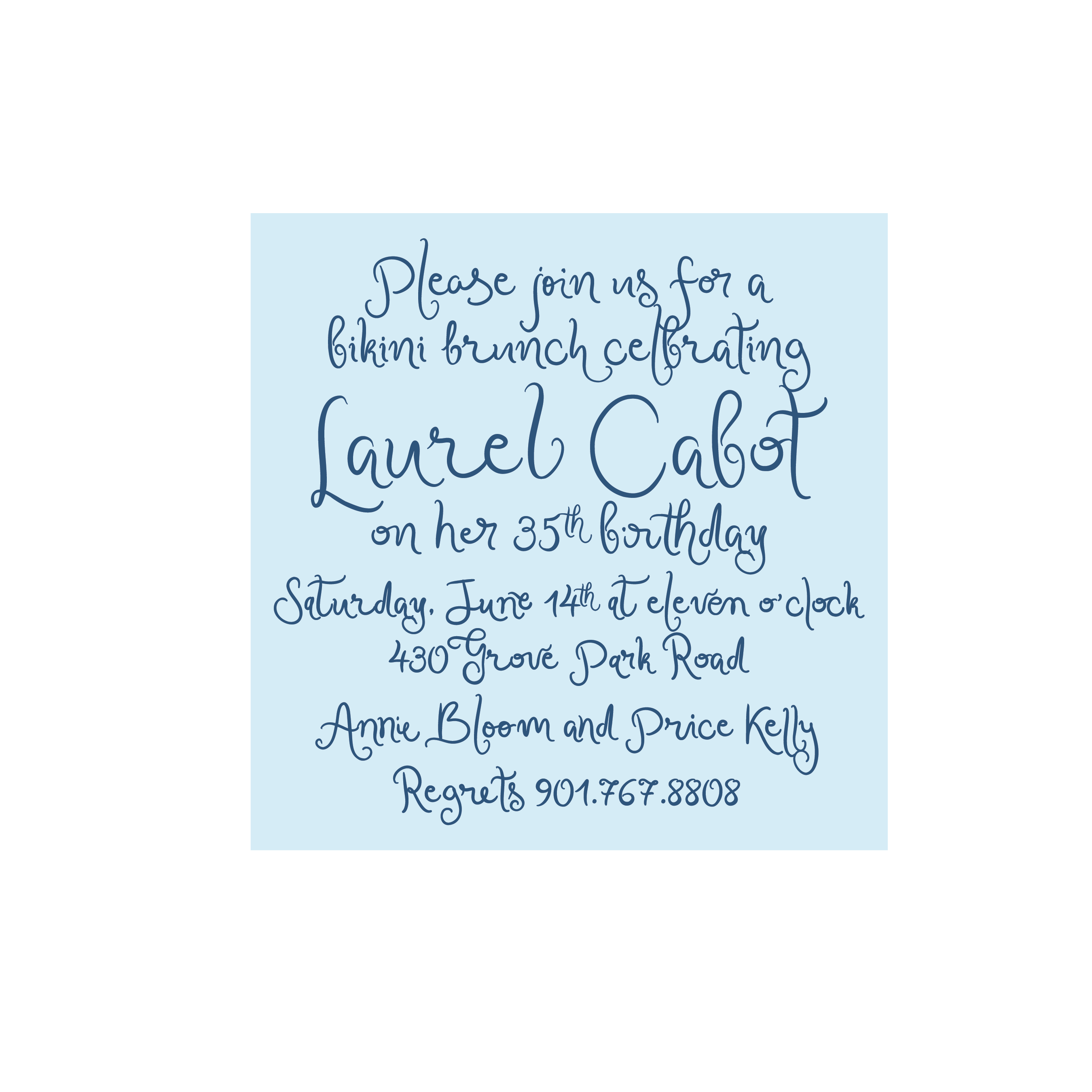 Laurel Invitation