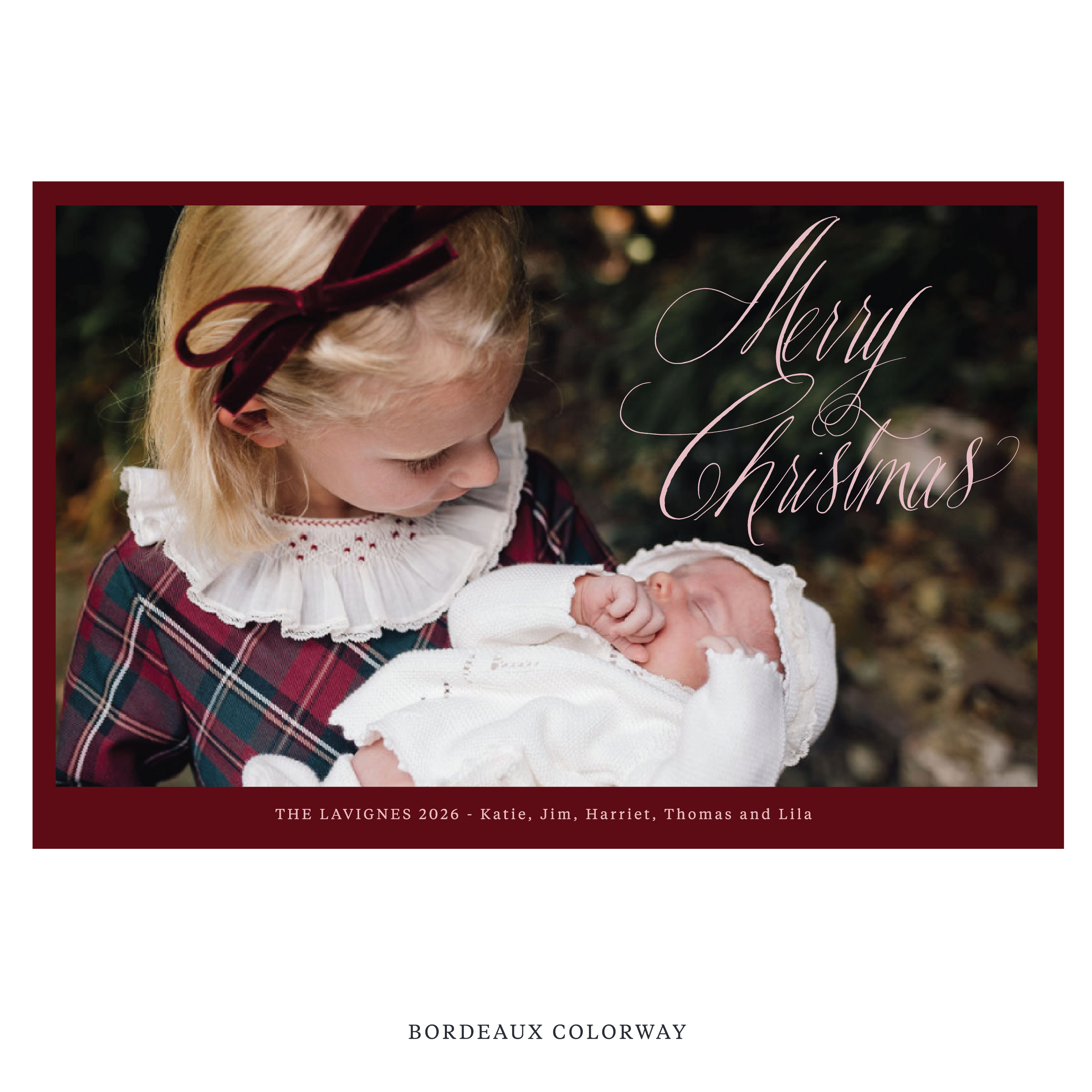 Lavigne Digital Photo Holiday Card, Extra Large