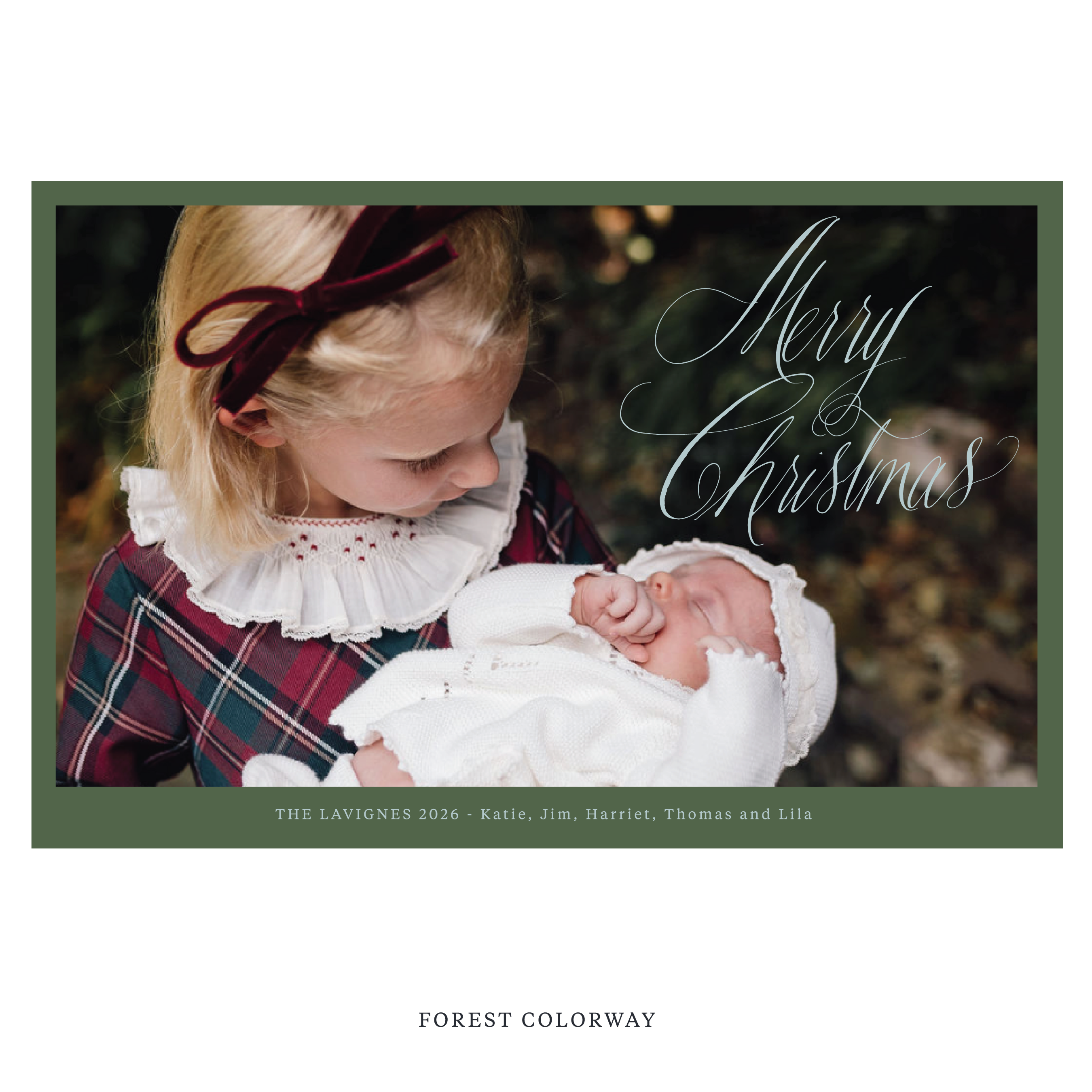 Lavigne Digital Photo Holiday Card, Extra Large