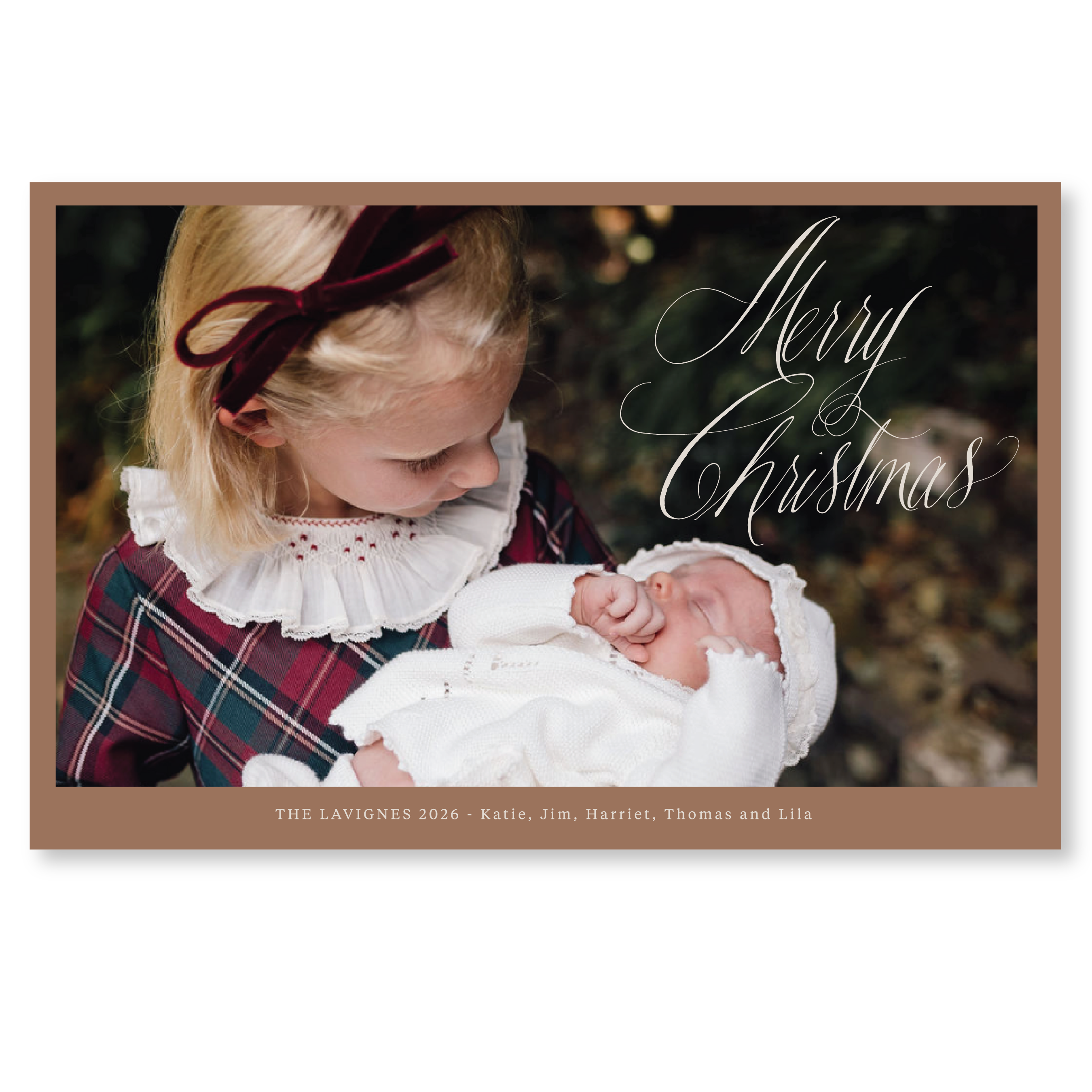 Lavigne Digital Photo Holiday Card, Extra Large
