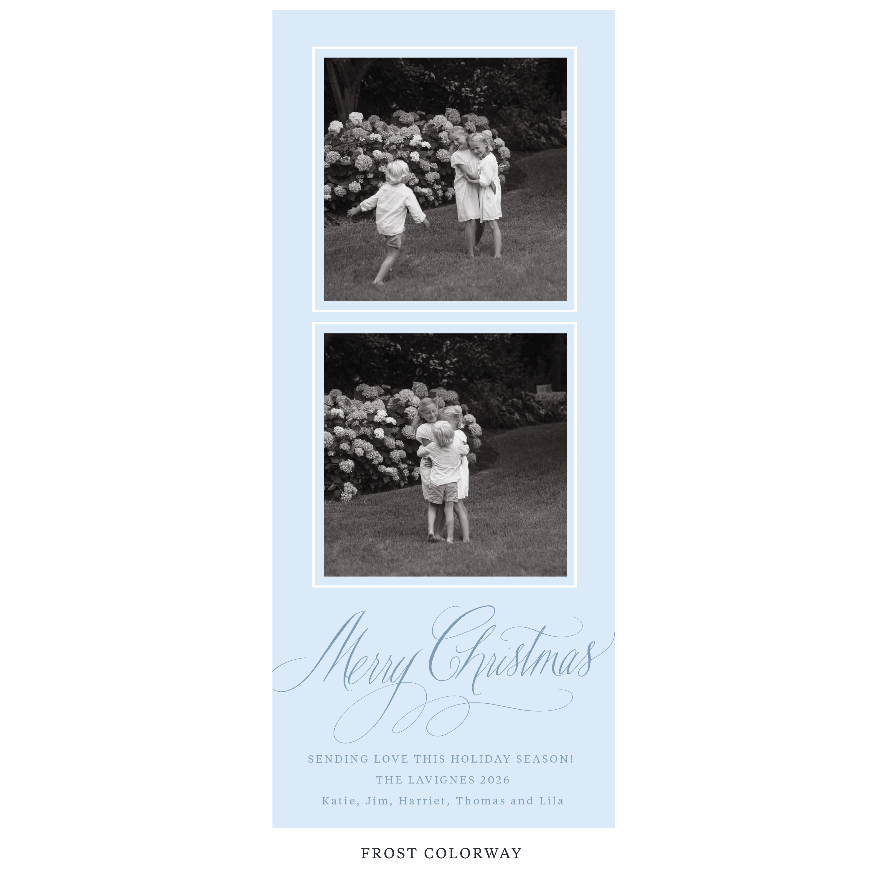 Lavigne Digital Photo Holiday Card, Skinny