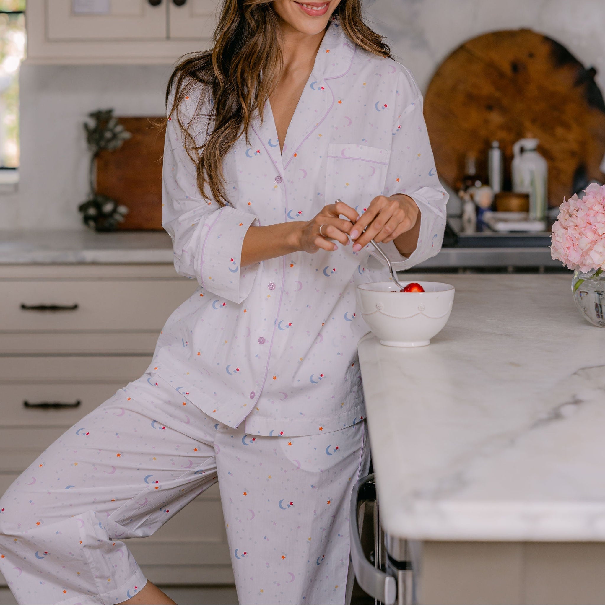 Starry Night Classic Capri Pajamas