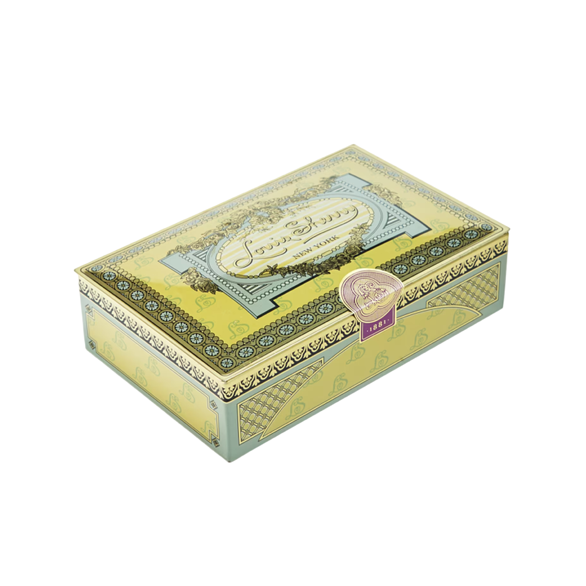 12-Piece Chocolate Truffle Tin, Vintage 1881