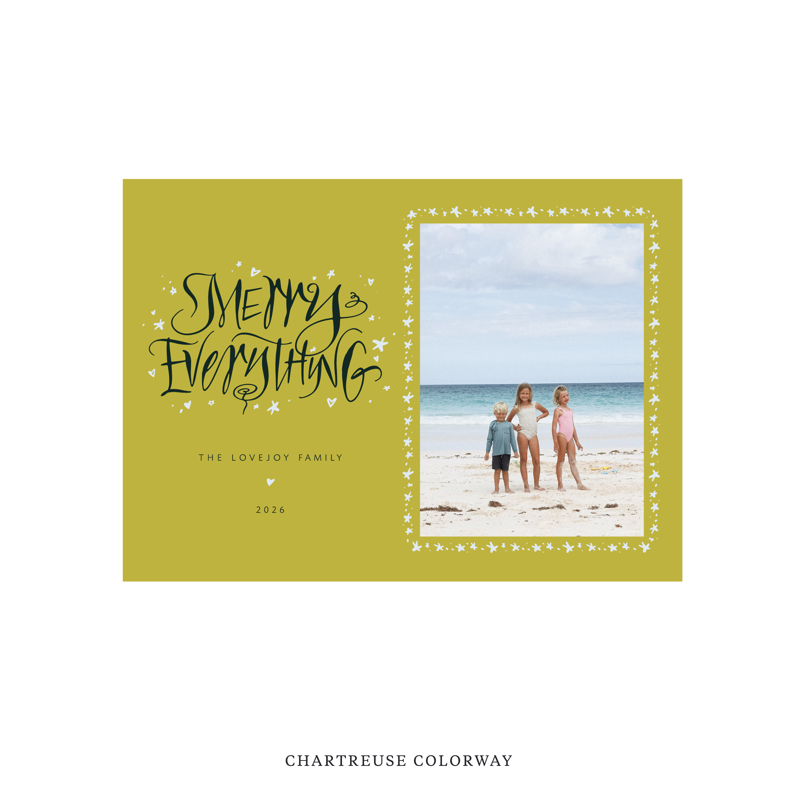 Ansley Classic Flat Print Holiday Card, Medium