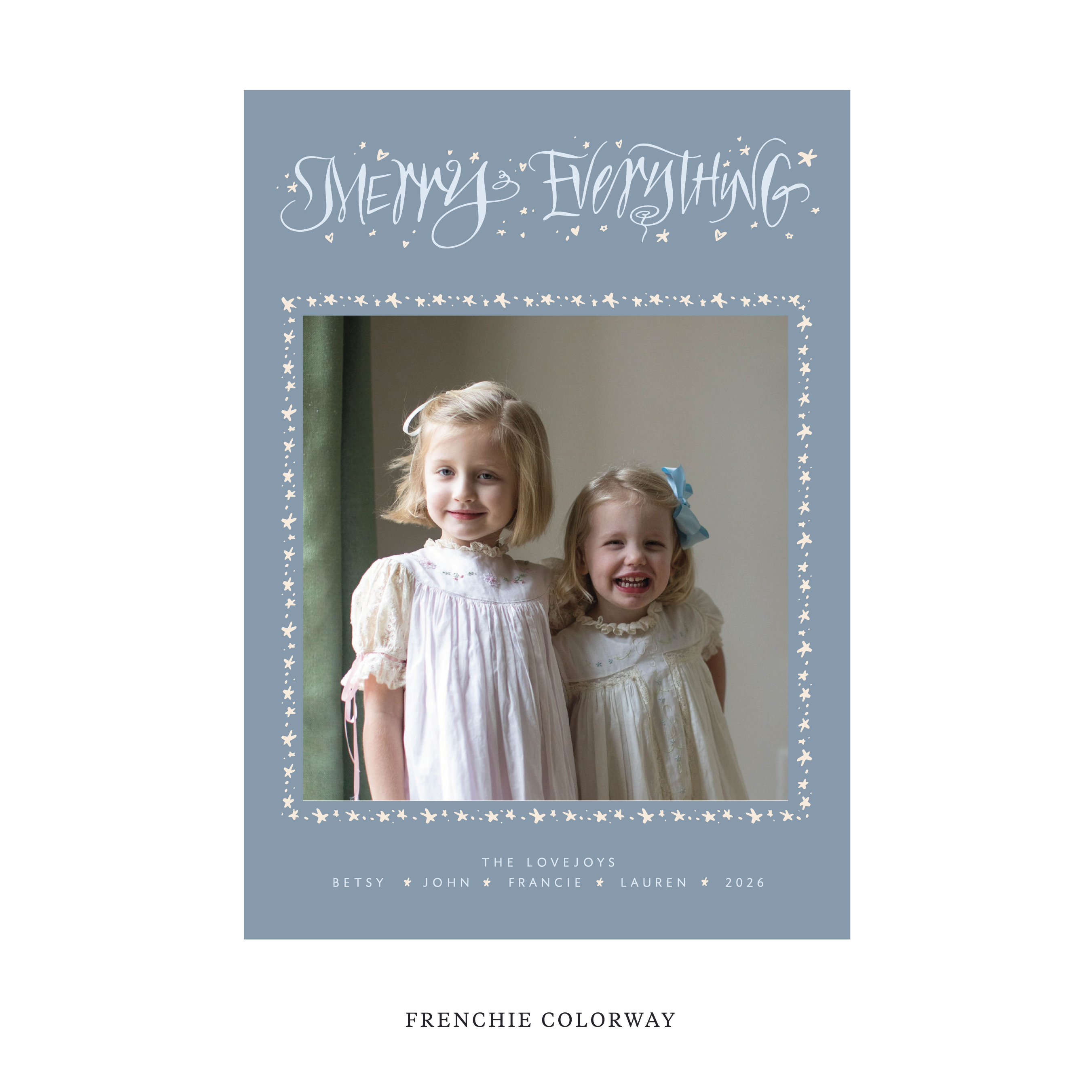 Ansley Classic Flat Print Holiday Card, Large