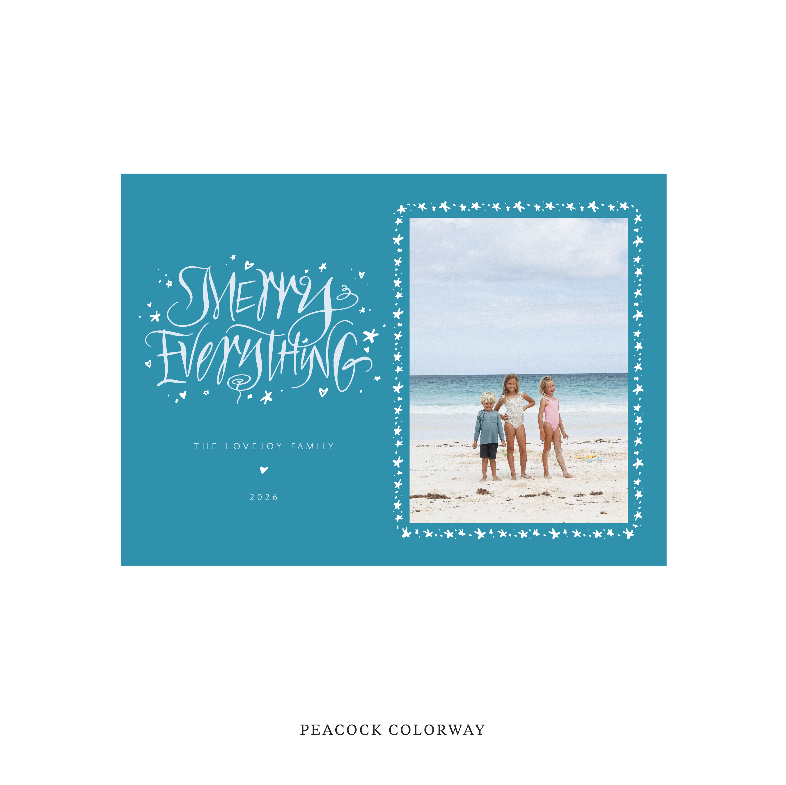 Ansley Classic Flat Print Holiday Card, Medium