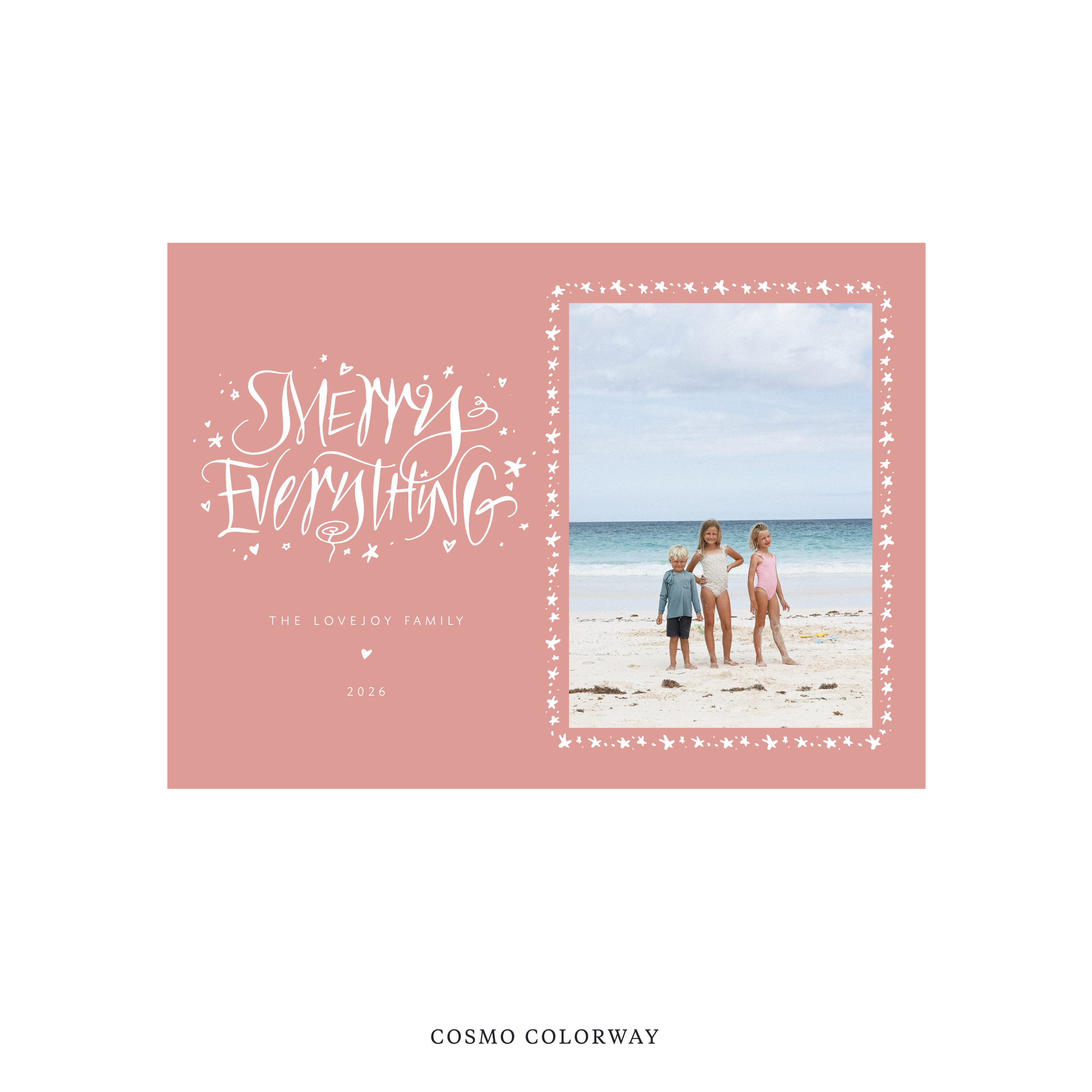 Ansley Classic Flat Print Holiday Card, Medium