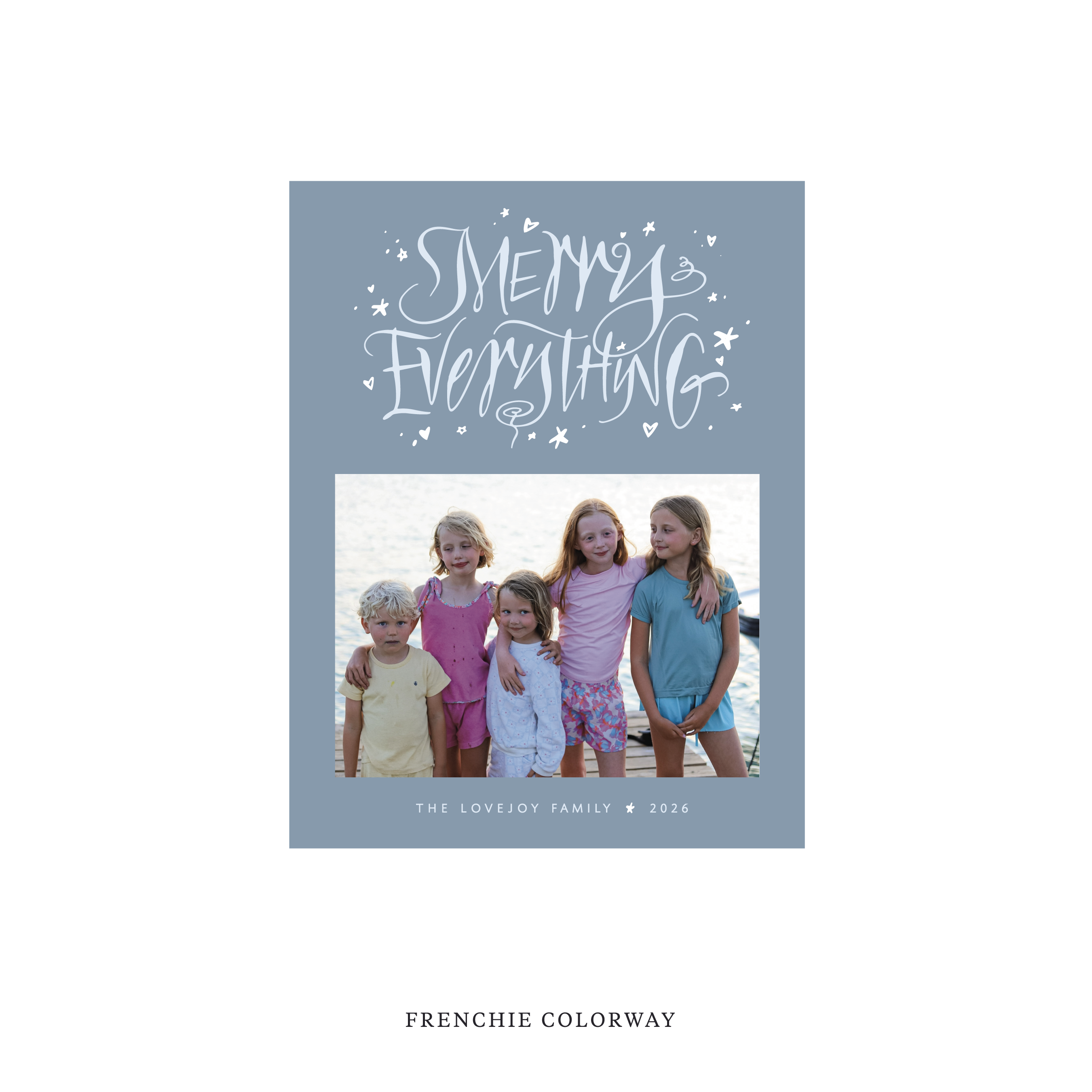 Ansley Classic Flat Print Holiday Card, Small II