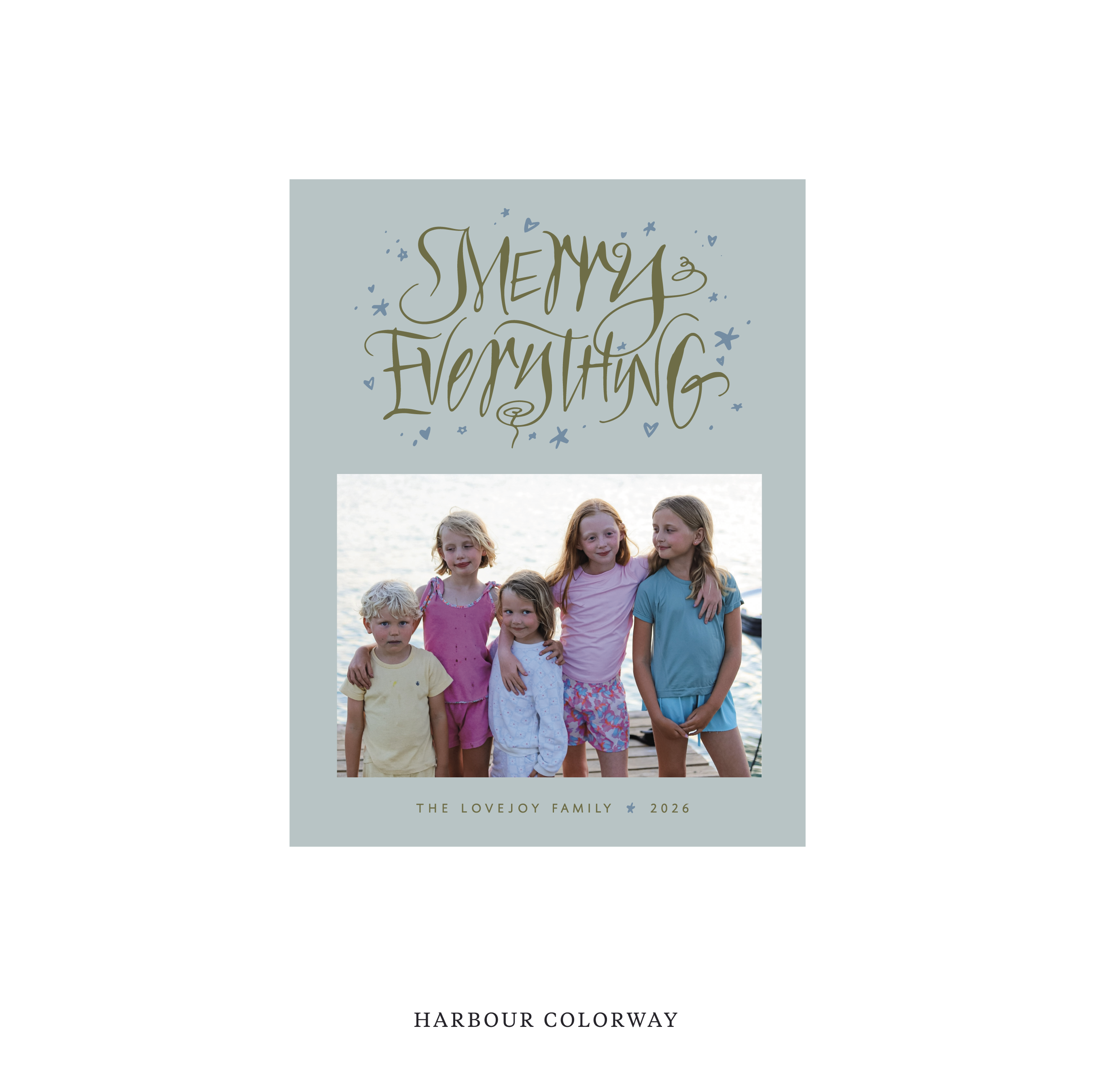 Ansley Classic Flat Print Holiday Card, Small II