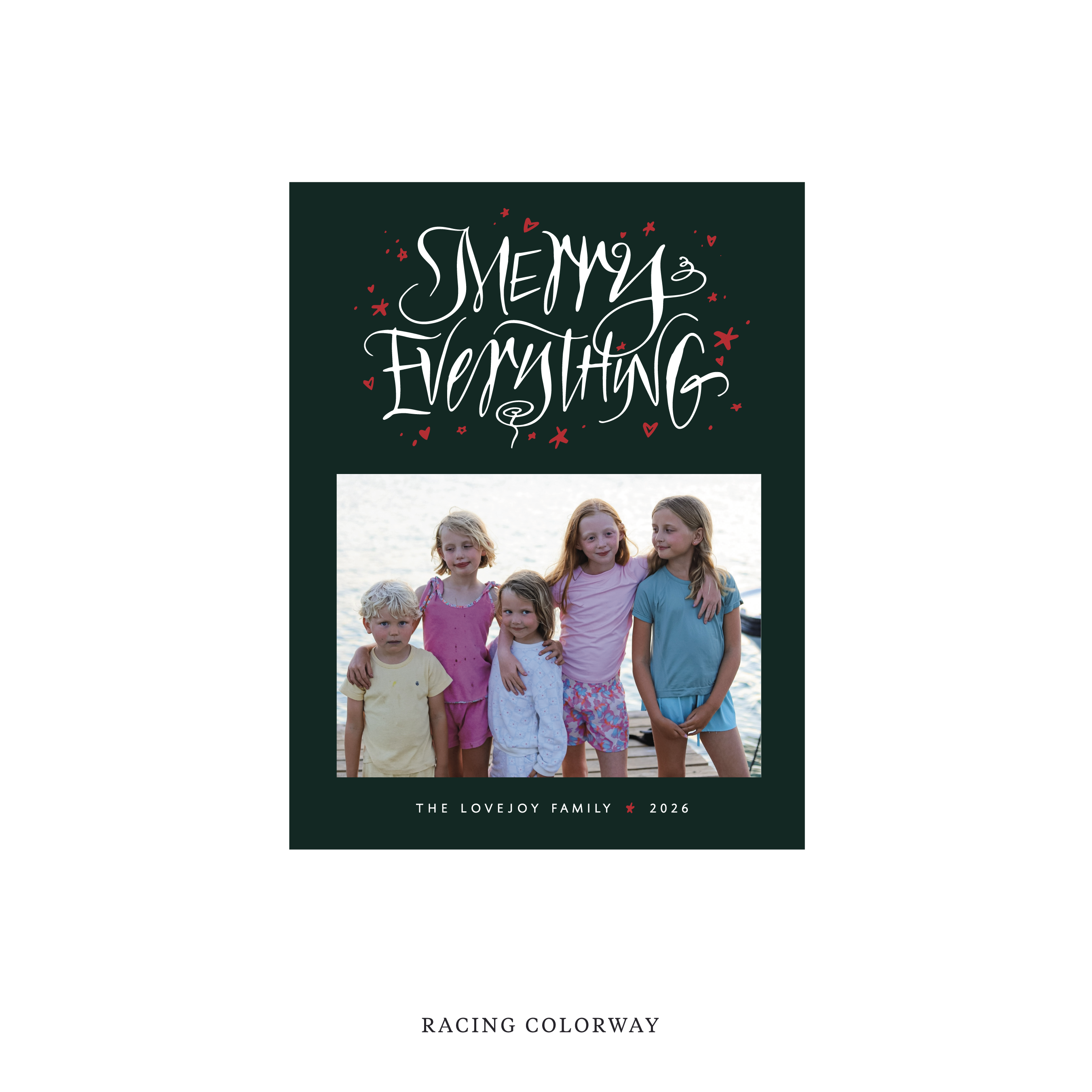 Ansley Classic Flat Print Holiday Card, Small II