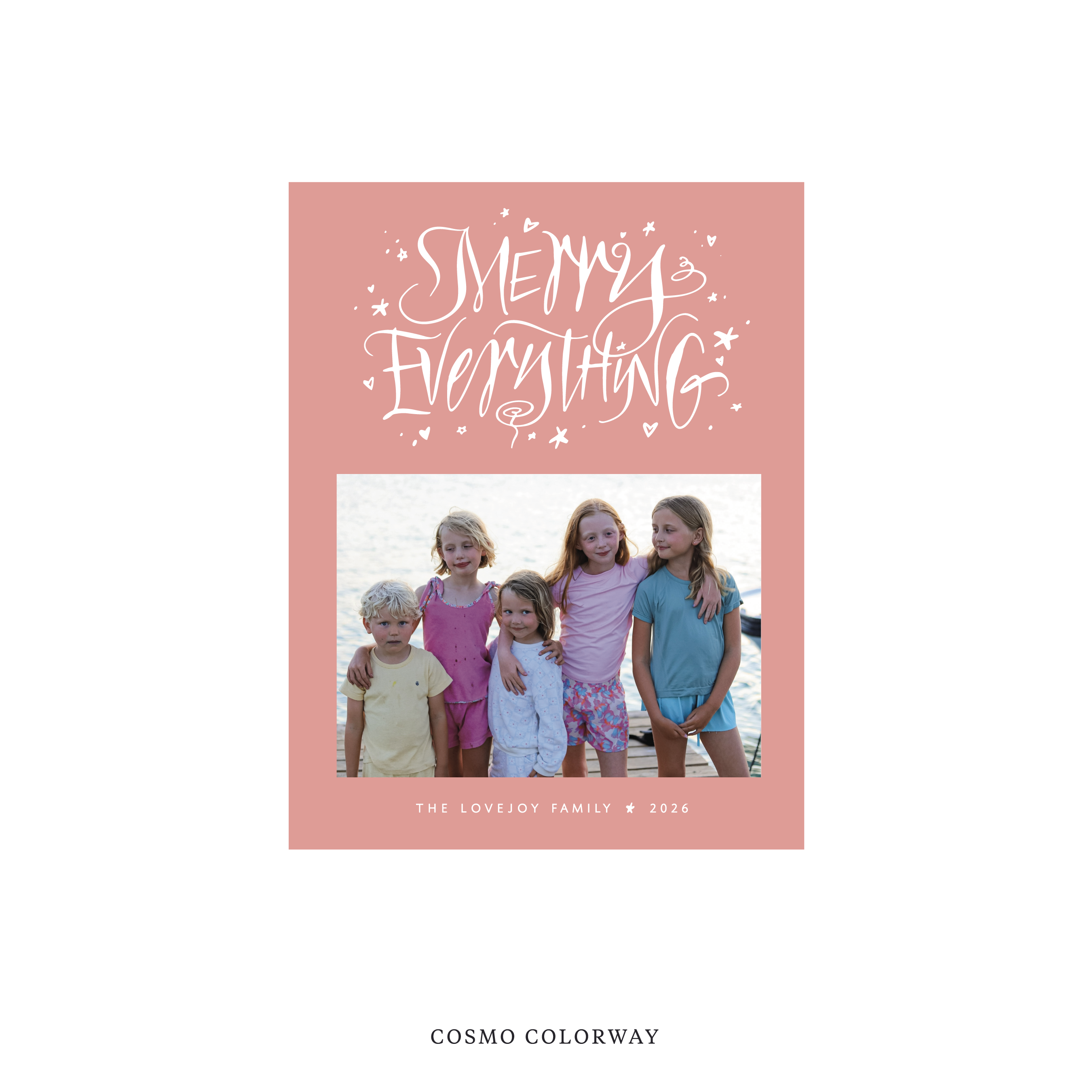 Ansley Classic Flat Print Holiday Card, Small II