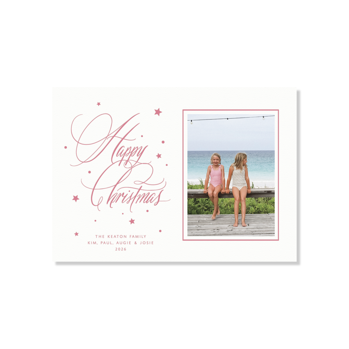 Keaton II Letterpress Holiday Card, Medium