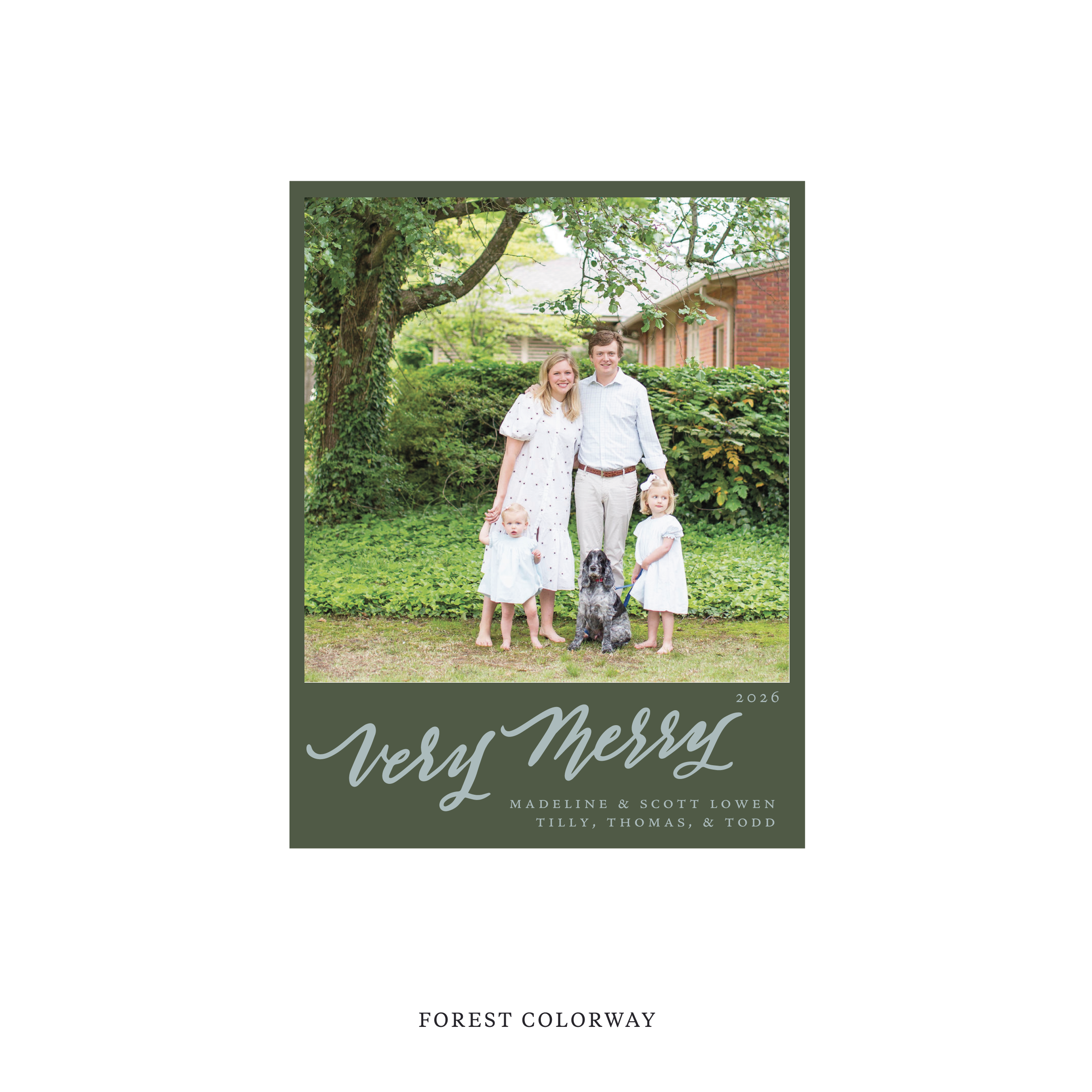 Lowen Classic Flat Print Holiday Card, Small