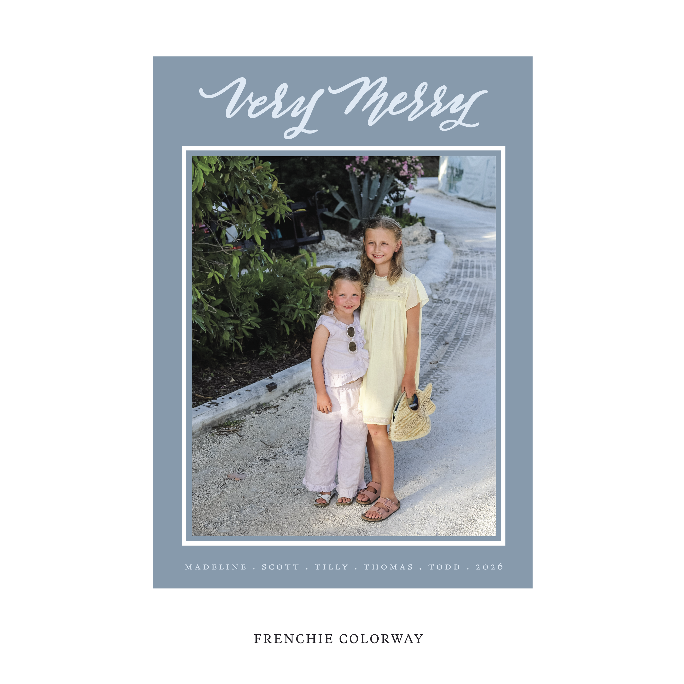 Lowen Classic Flat Print Holiday Card, Large