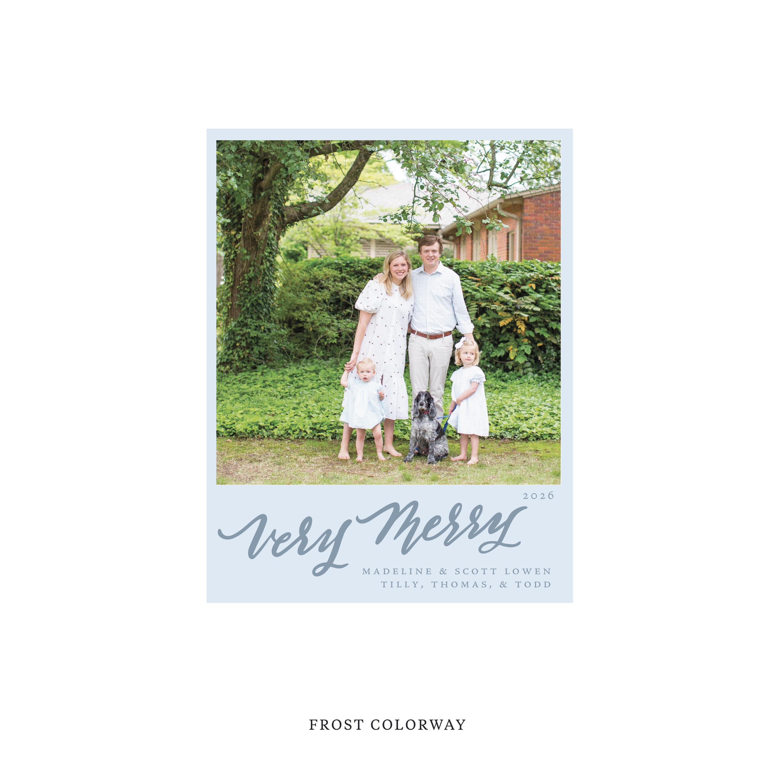 Lowen Classic Flat Print Holiday Card, Small