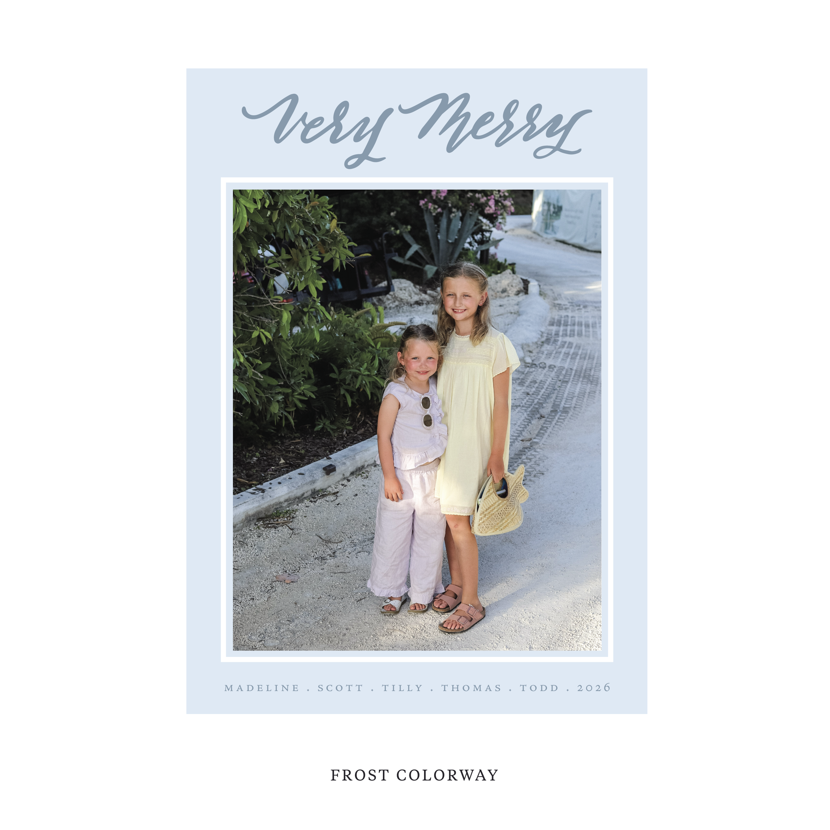 Lowen Classic Flat Print Holiday Card, Large