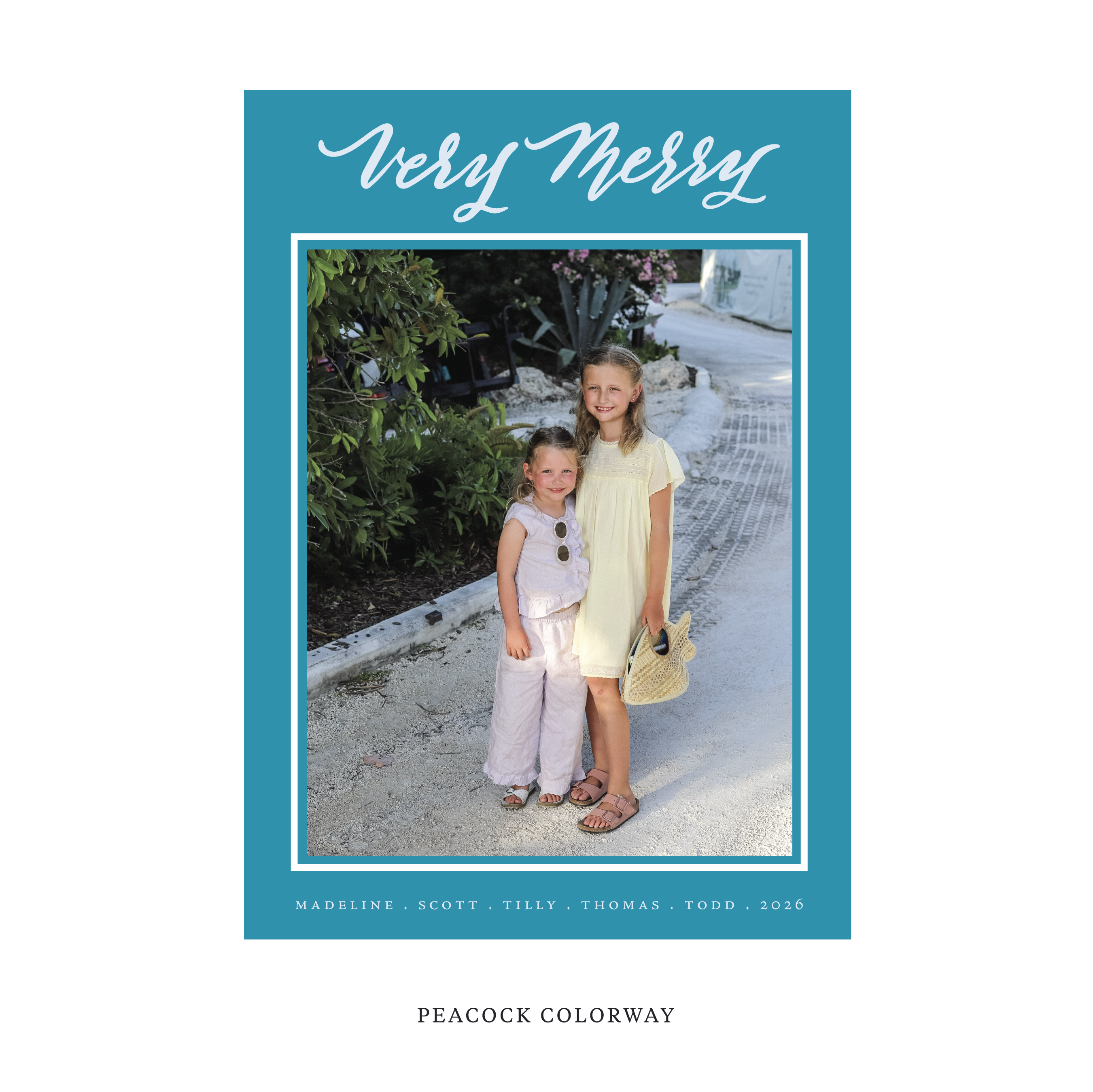 Lowen Classic Flat Print Holiday Card, Large