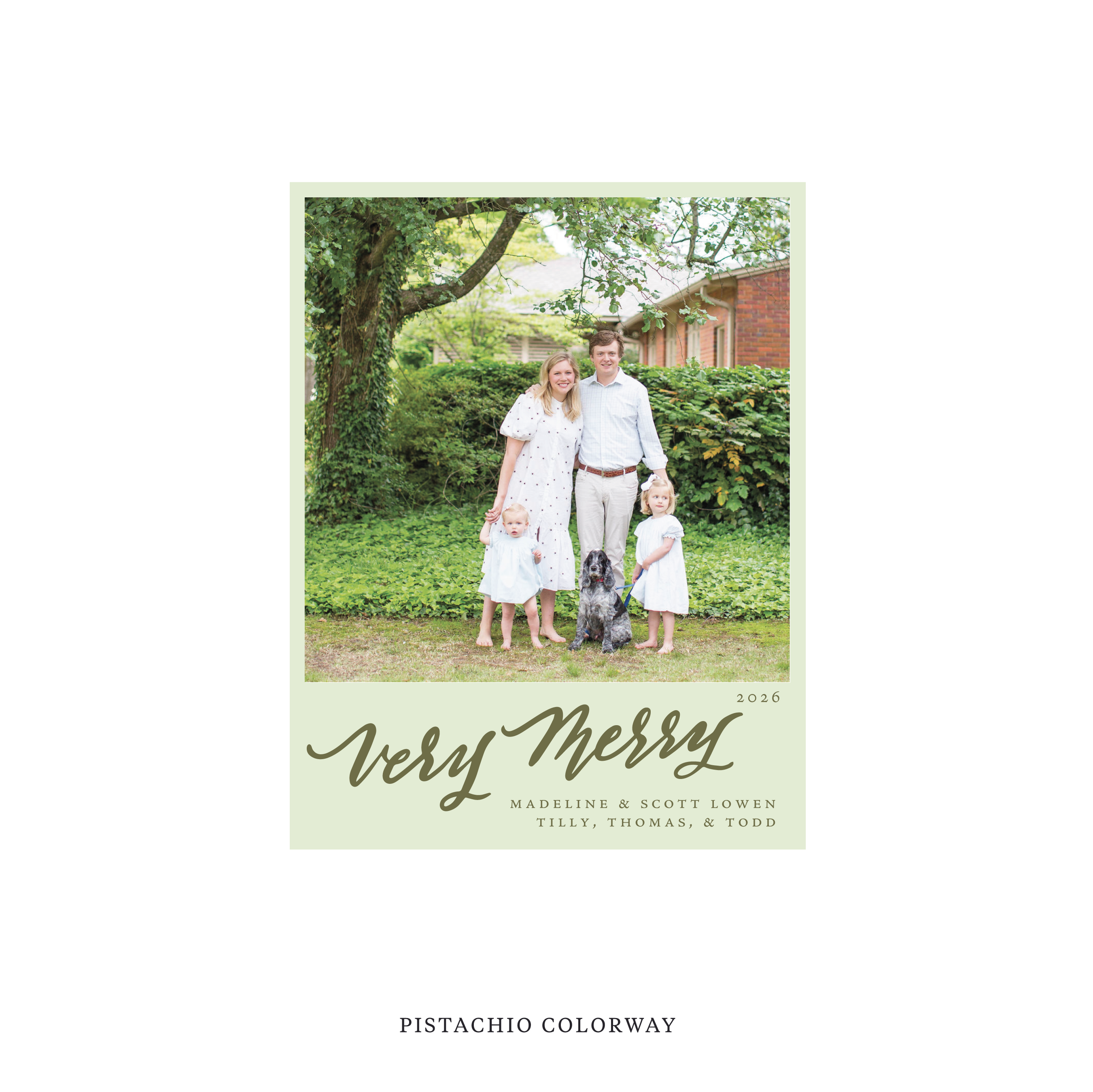 Lowen Classic Flat Print Holiday Card, Small