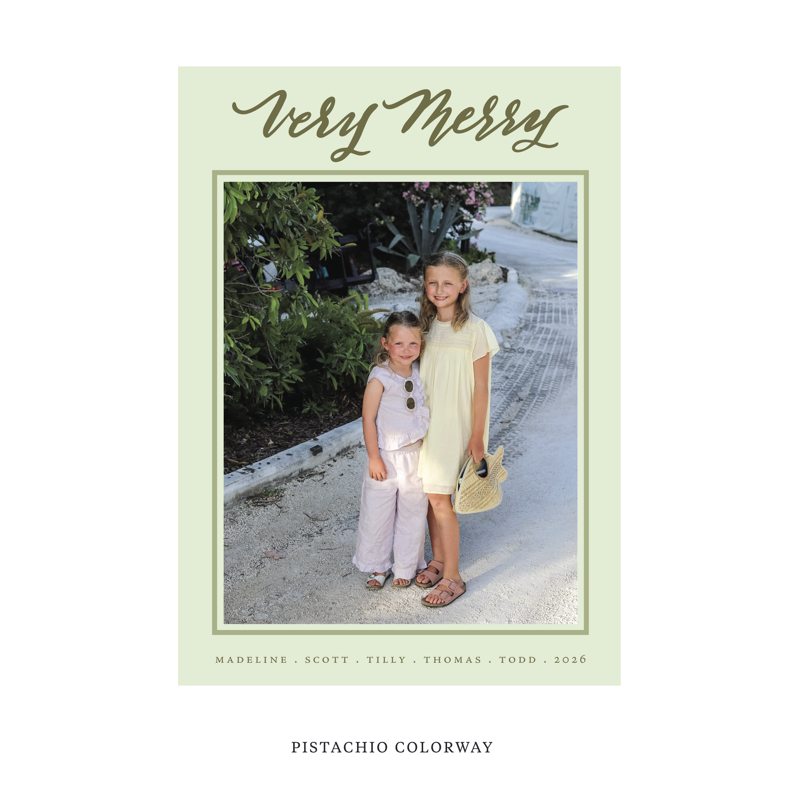 Lowen Classic Flat Print Holiday Card, Large