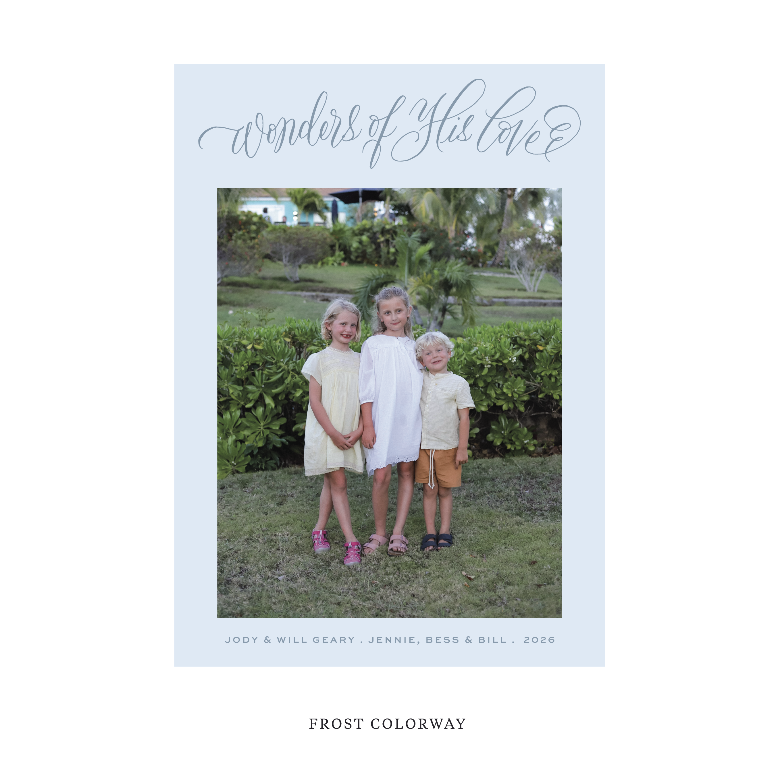 Loxley Classic Flat Print Holiday Card, Large