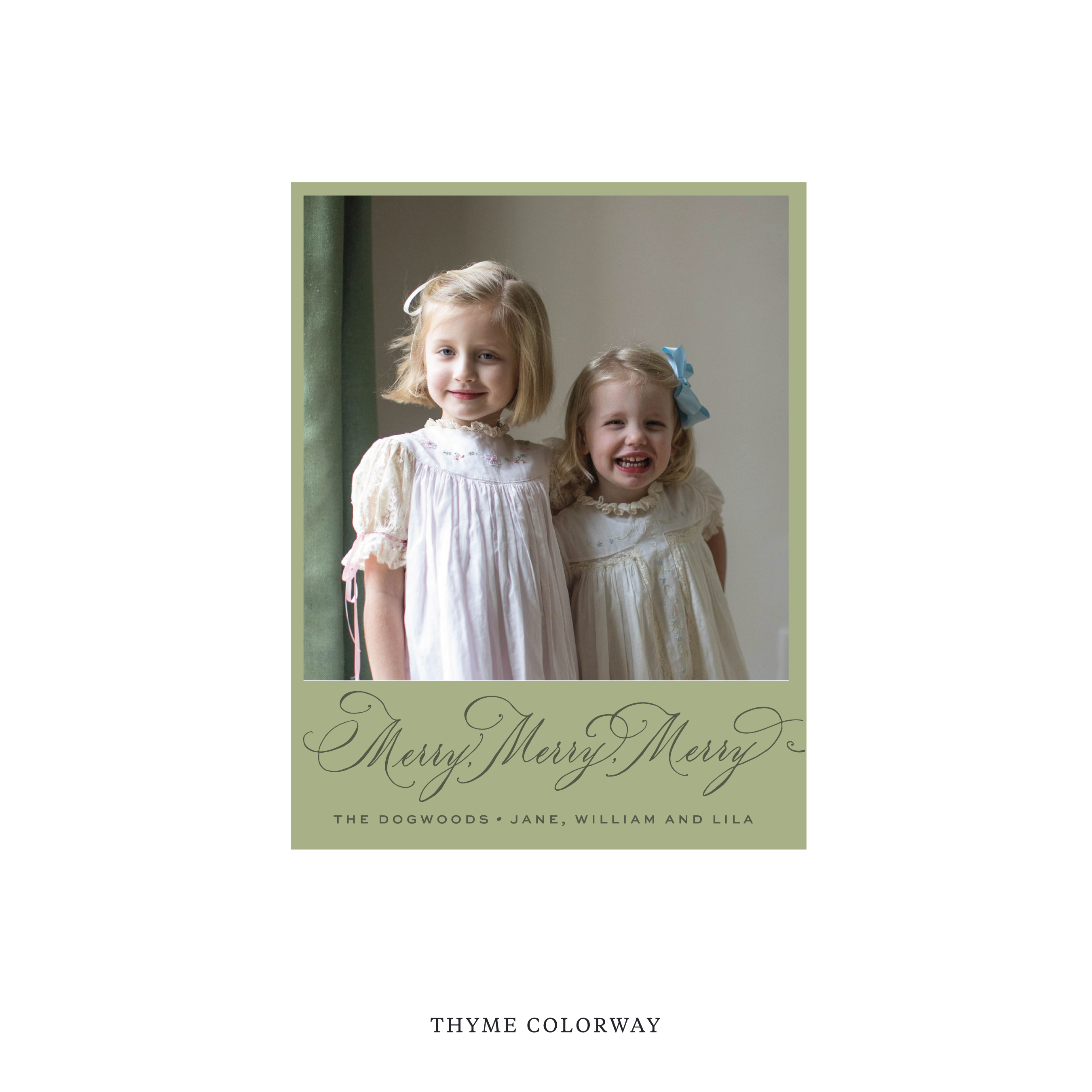 Ludlow Classic Flat Print Holiday Card, Small II