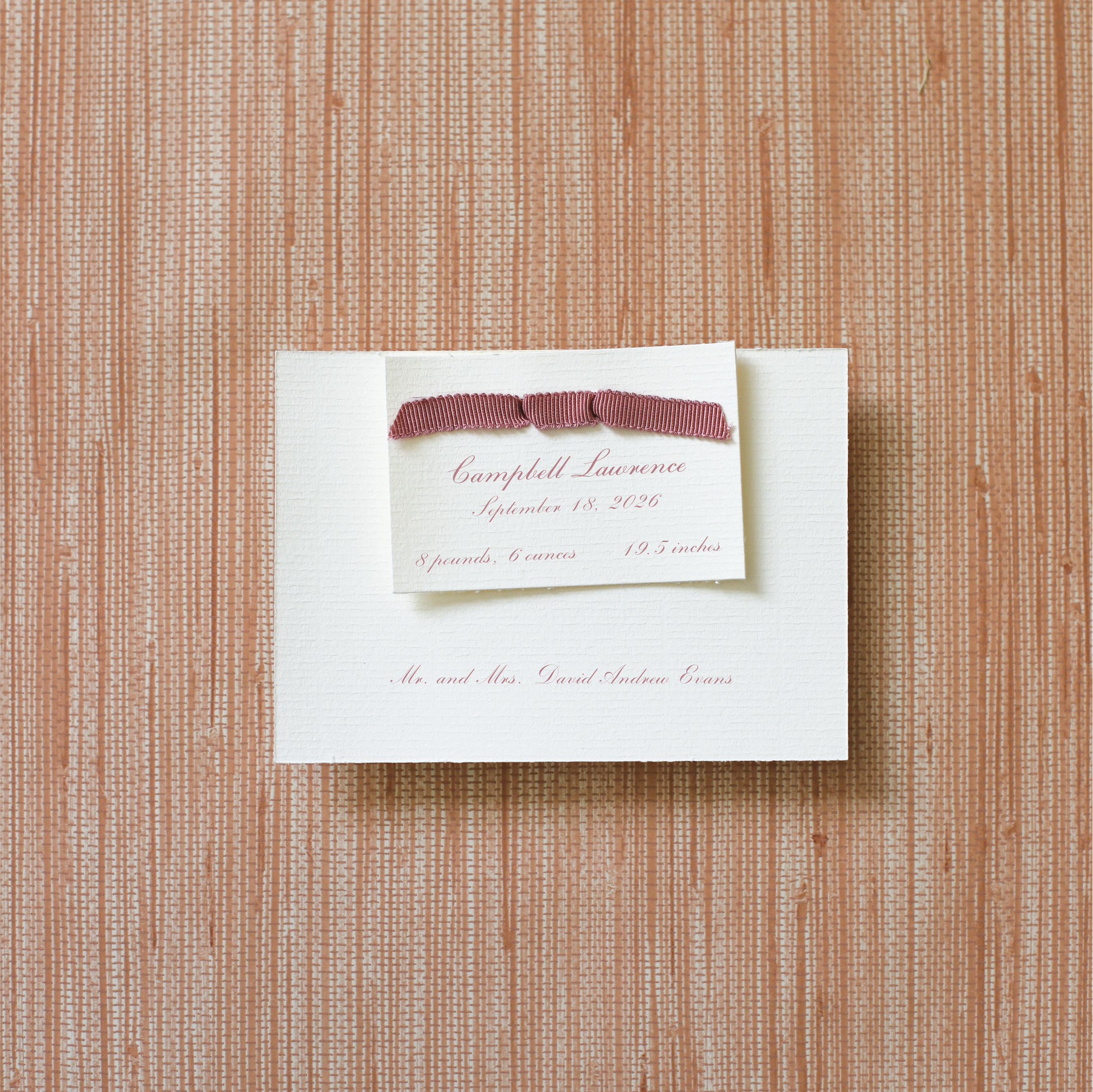 Surrey Layered Birth Announcement