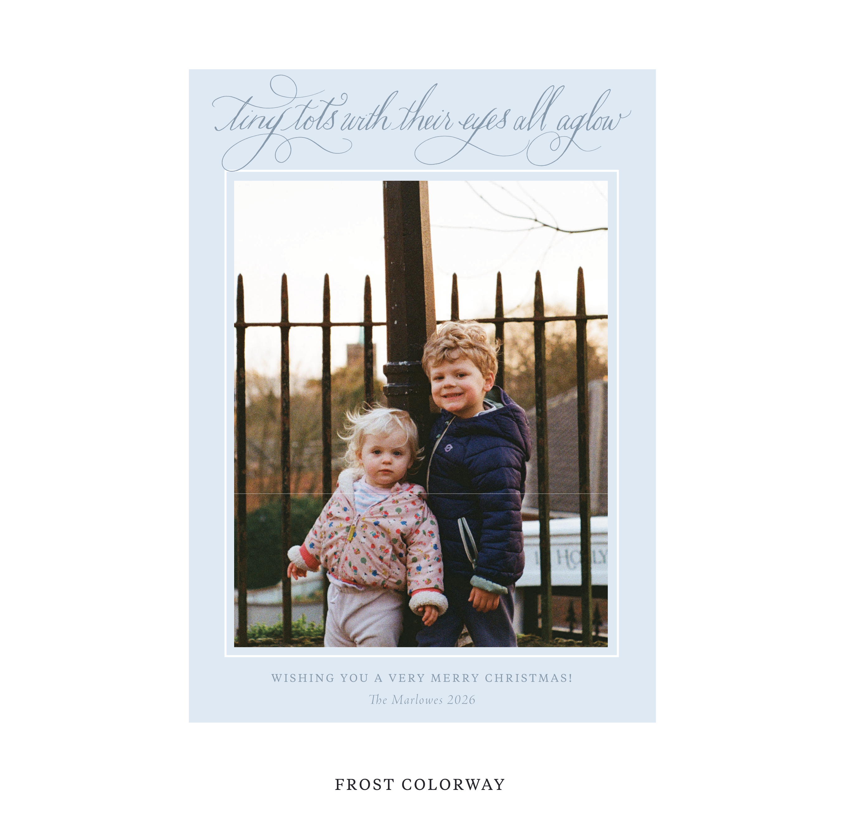 Bexley Classic Flat Print Holiday Card, Large