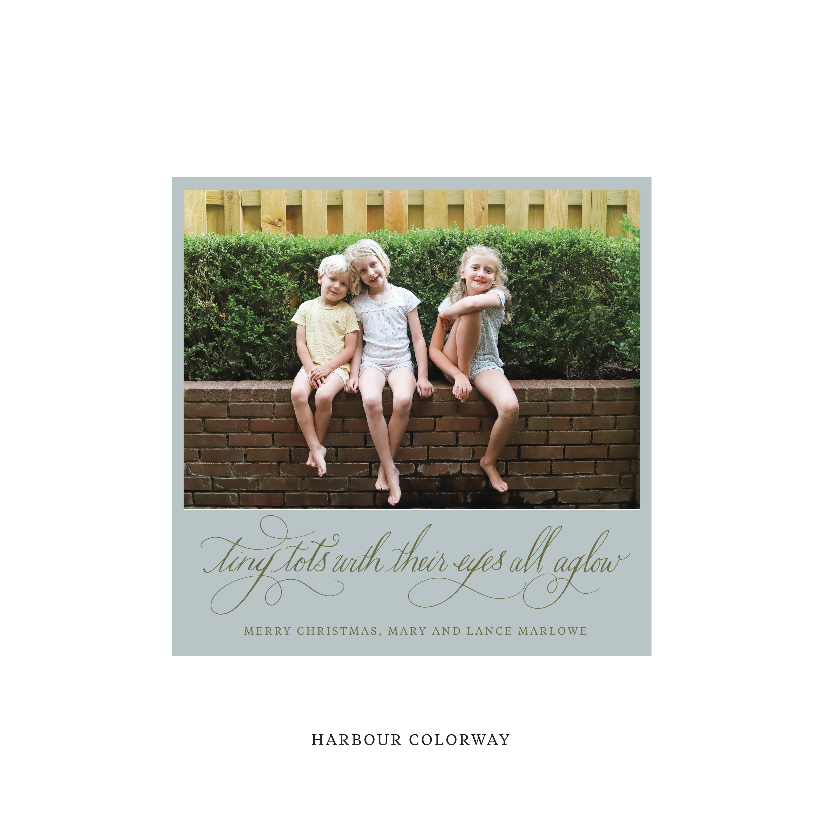 Bexley Classic Flat Print Holiday Card, Square
