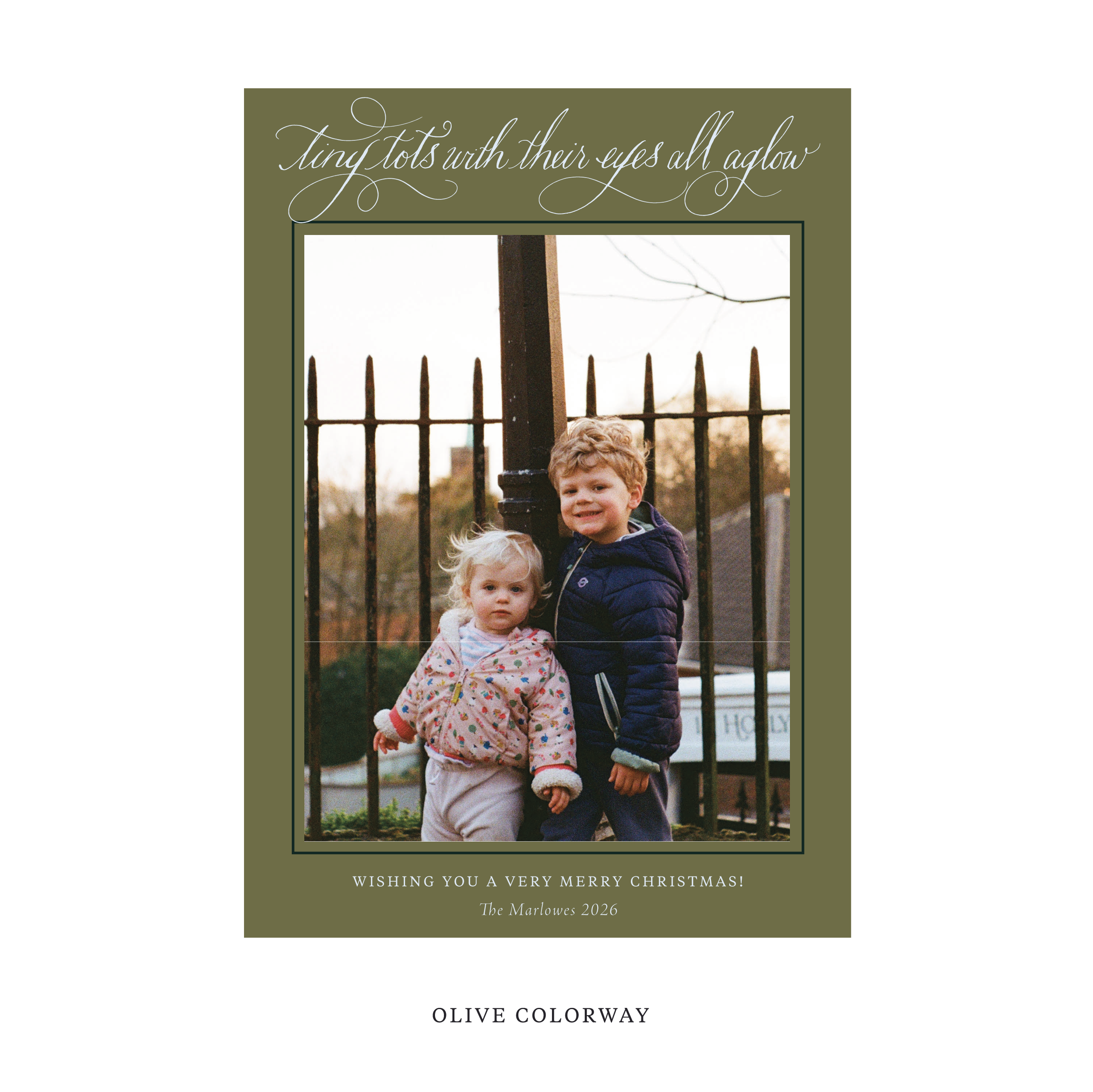 Bexley Classic Flat Print Holiday Card, Large