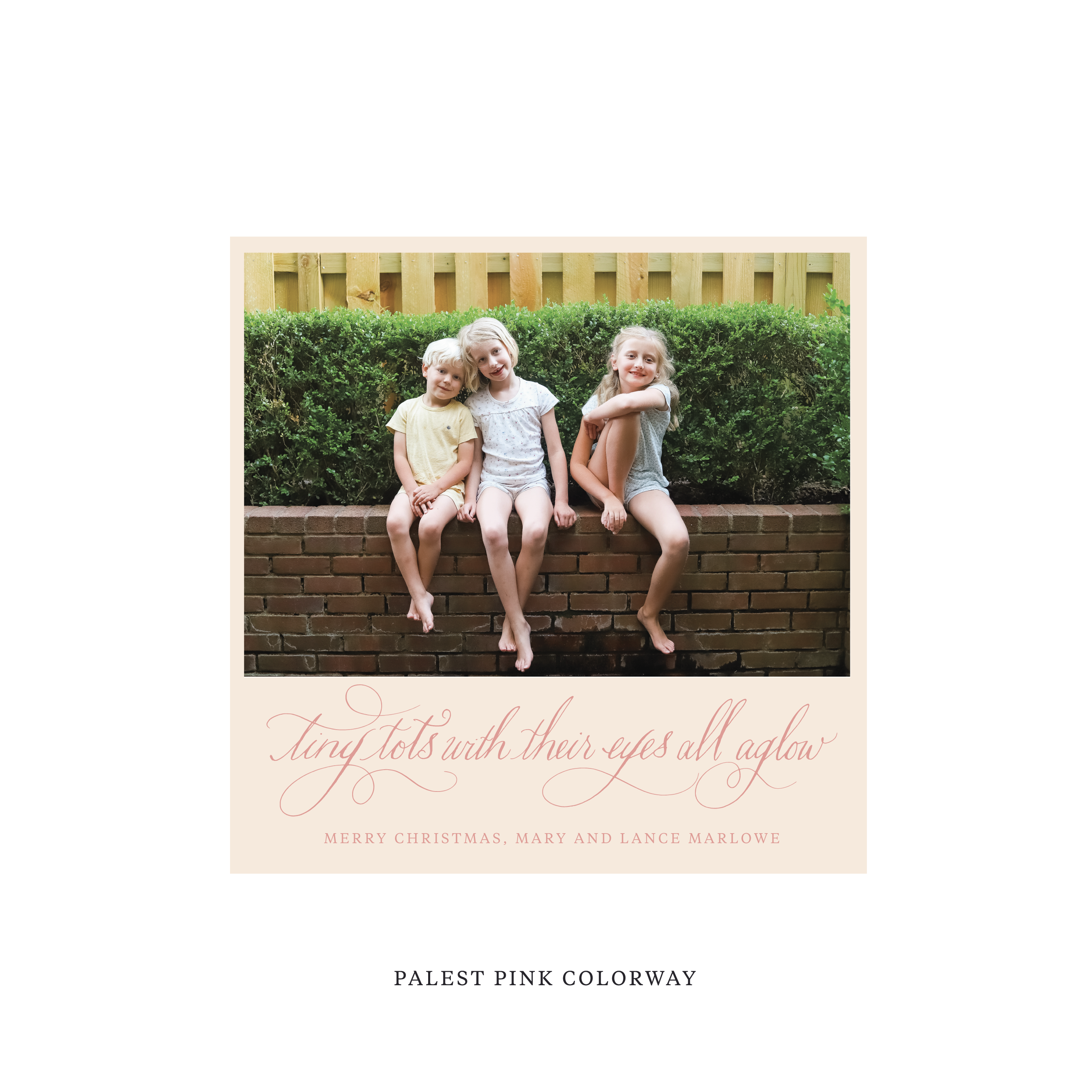 Bexley Classic Flat Print Holiday Card, Square