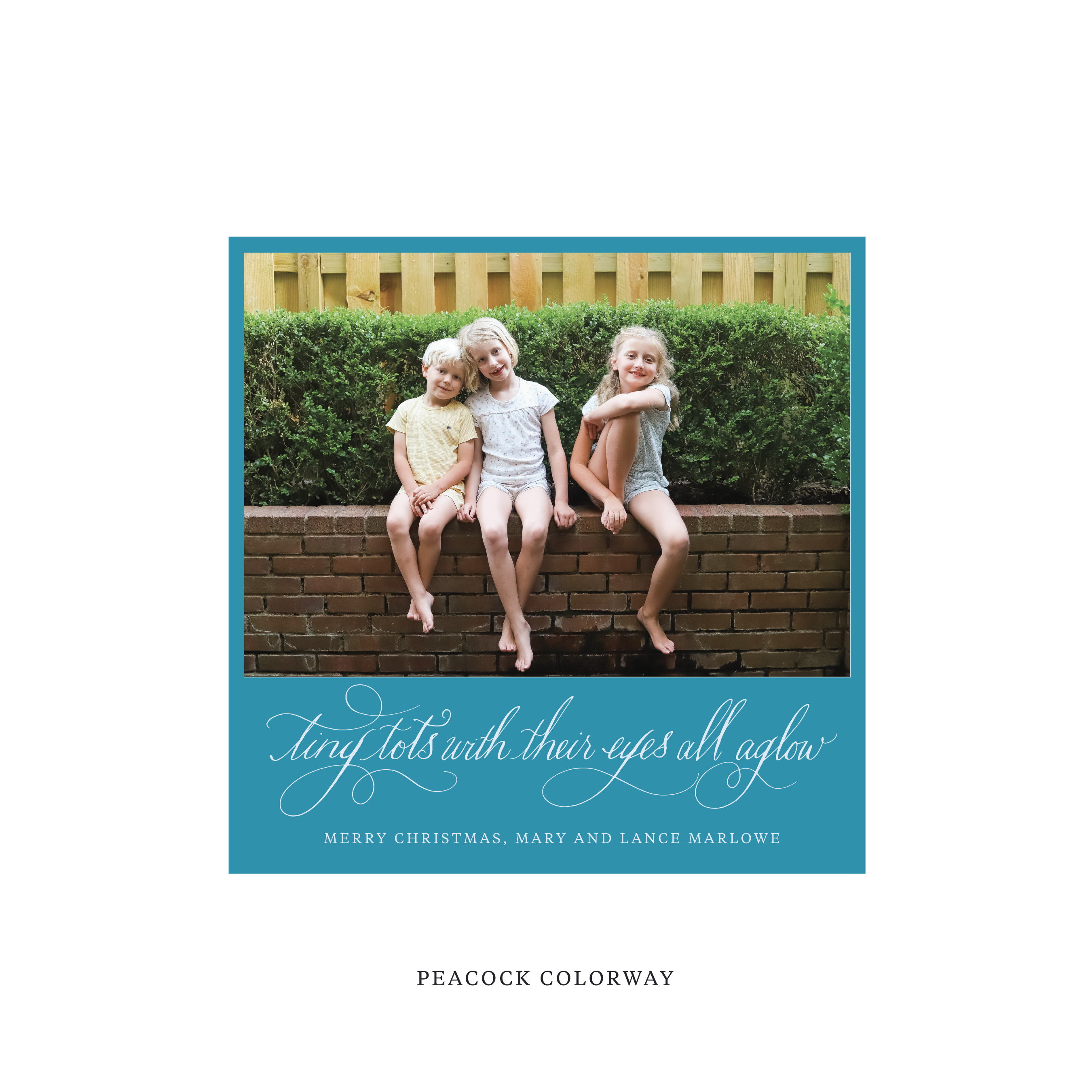 Bexley Classic Flat Print Holiday Card, Square