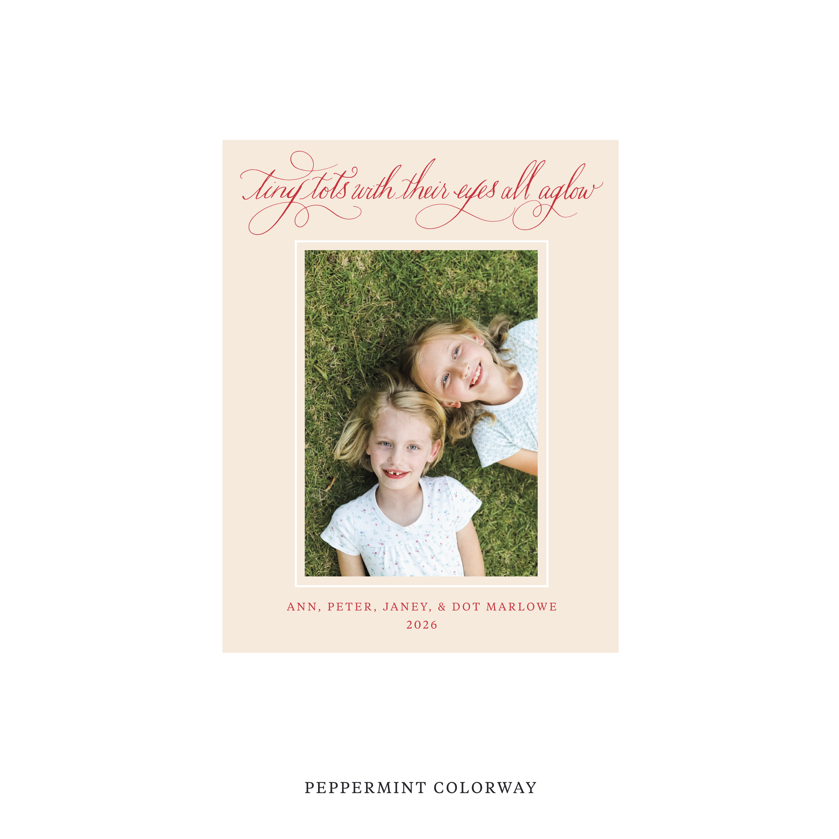 Bexley Classic Flat Print Holiday Card, Small