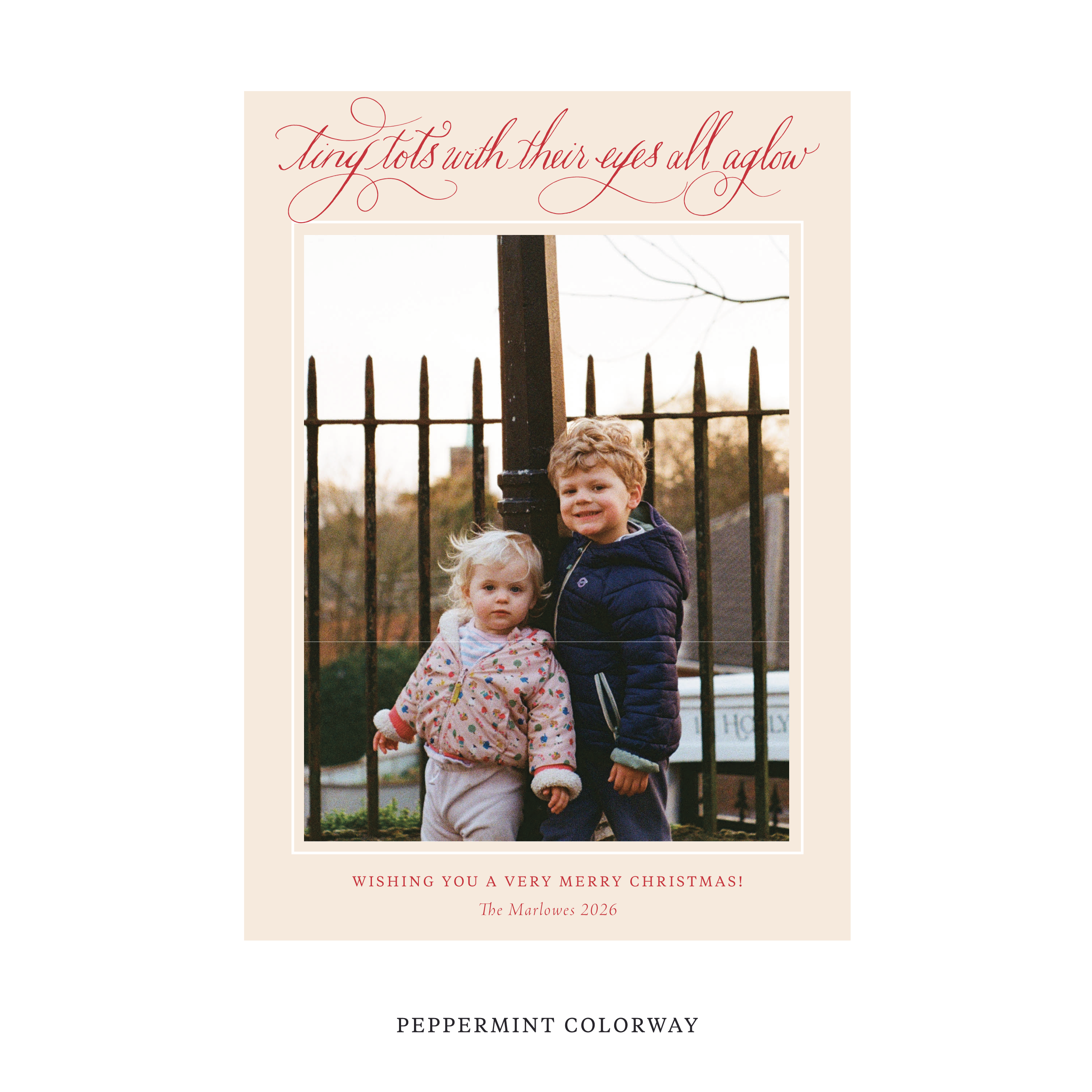 Bexley Classic Flat Print Holiday Card, Large