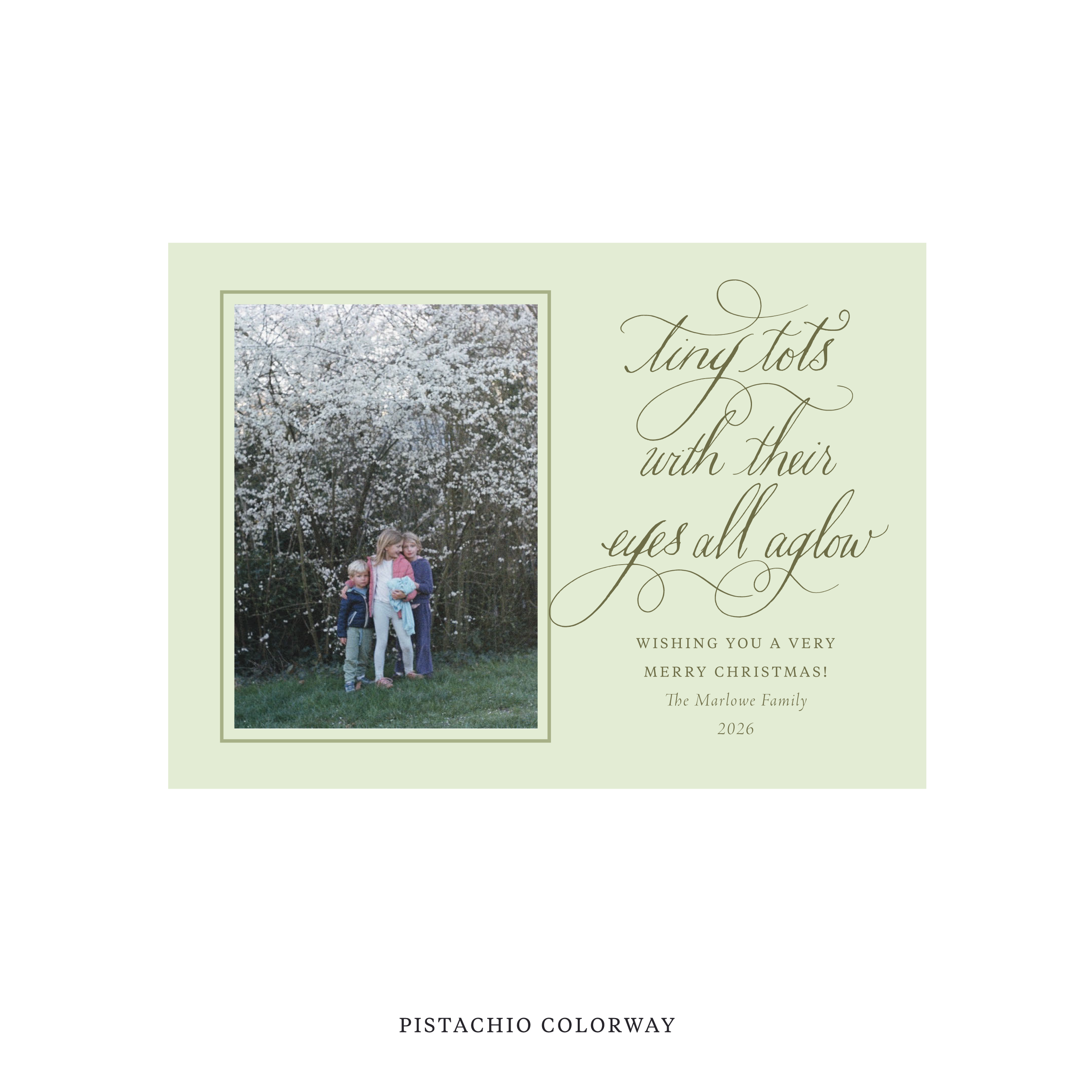 Bexley Classic Flat Print Holiday Card, Medium